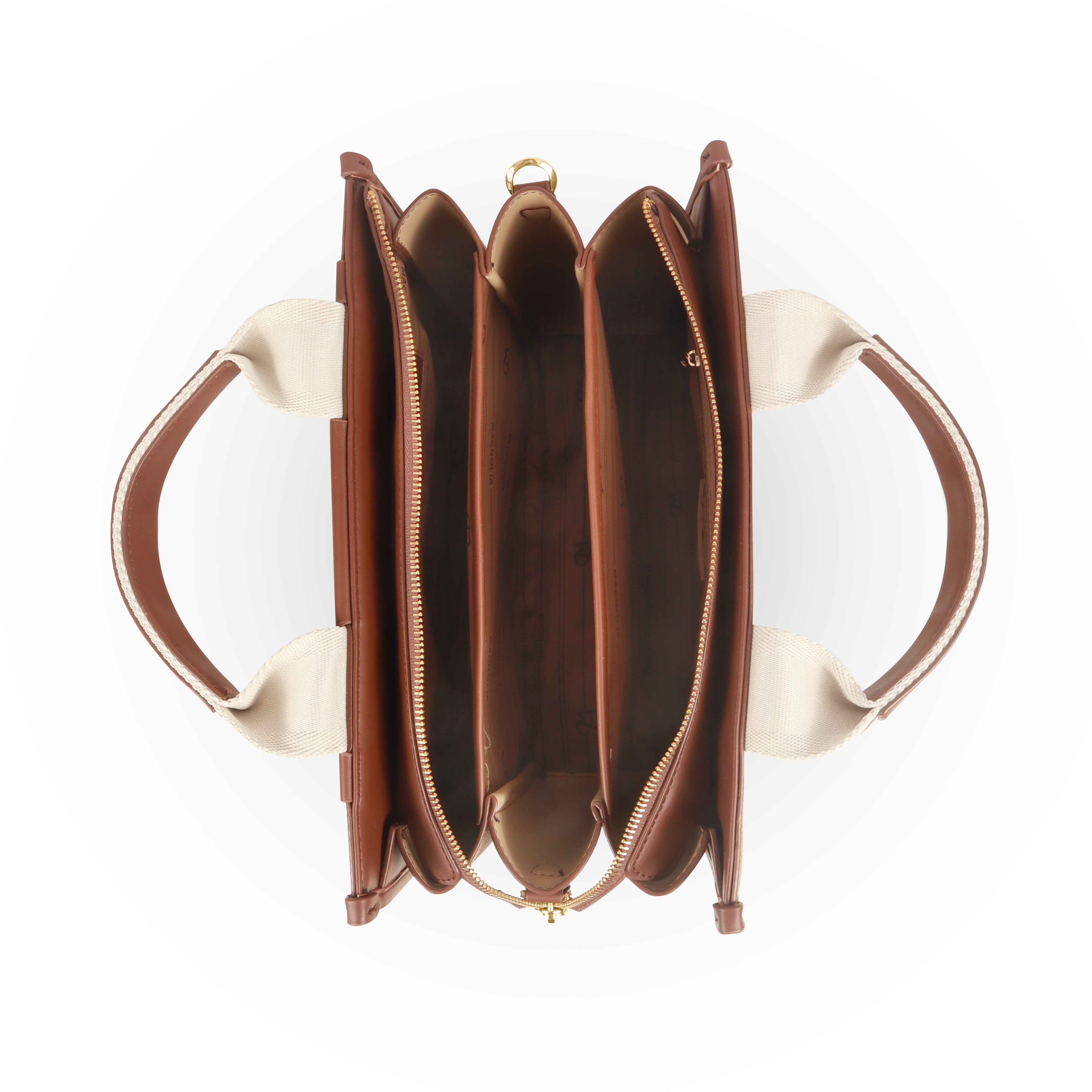 Magnolia® Premium Faux Leather Handbag – 10L Spacious Everyday & Office Bag | Khaki