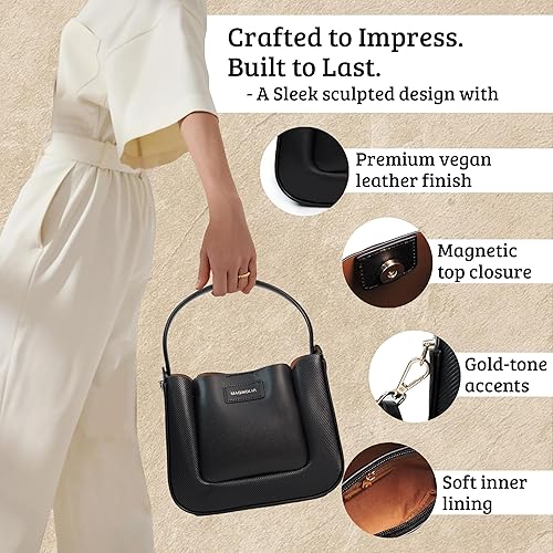 Premium Tote Handbag with Star Charm & Dual Handle Design MG-7318