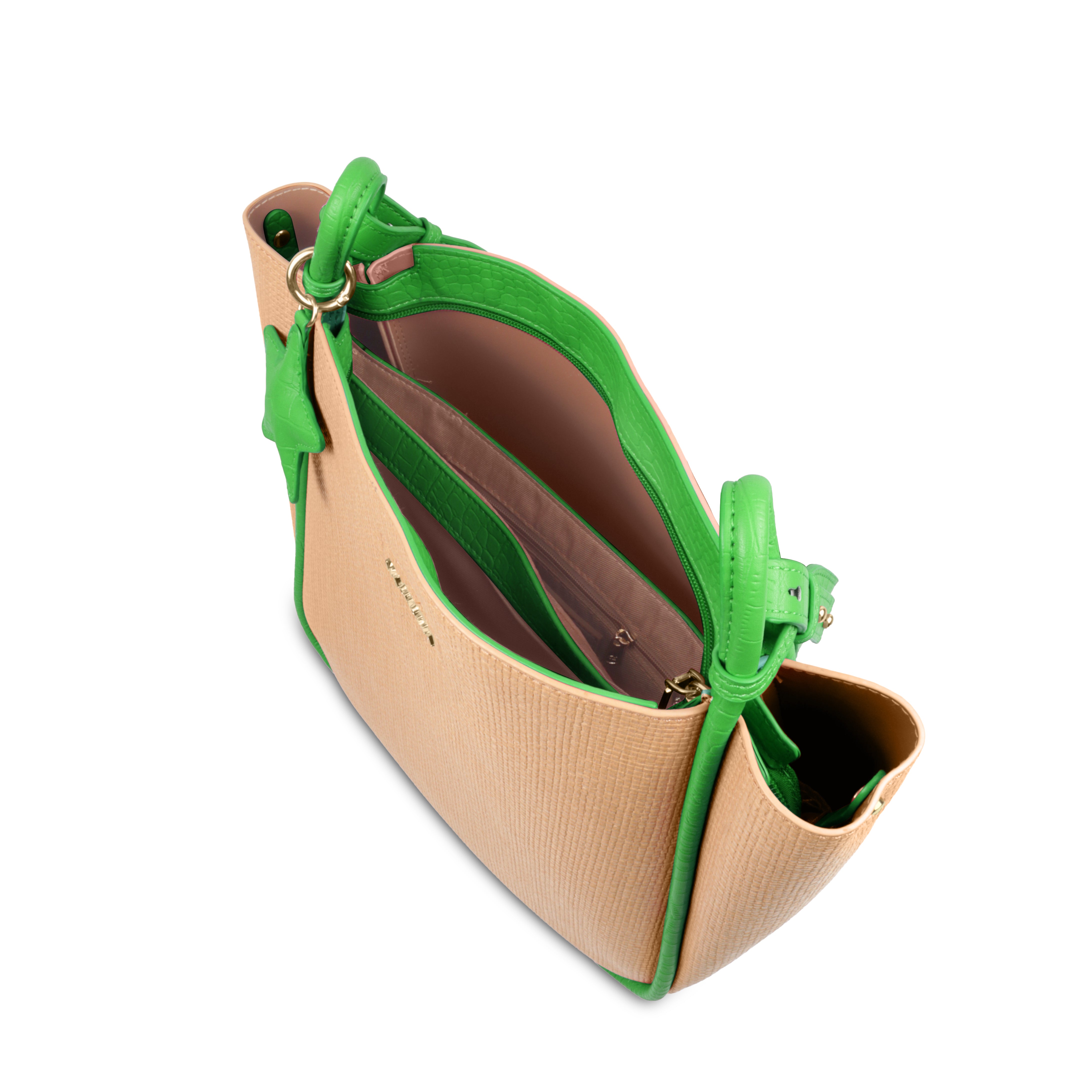 Stylish Leather Tote Bag with Star Charm & Spacious Interior