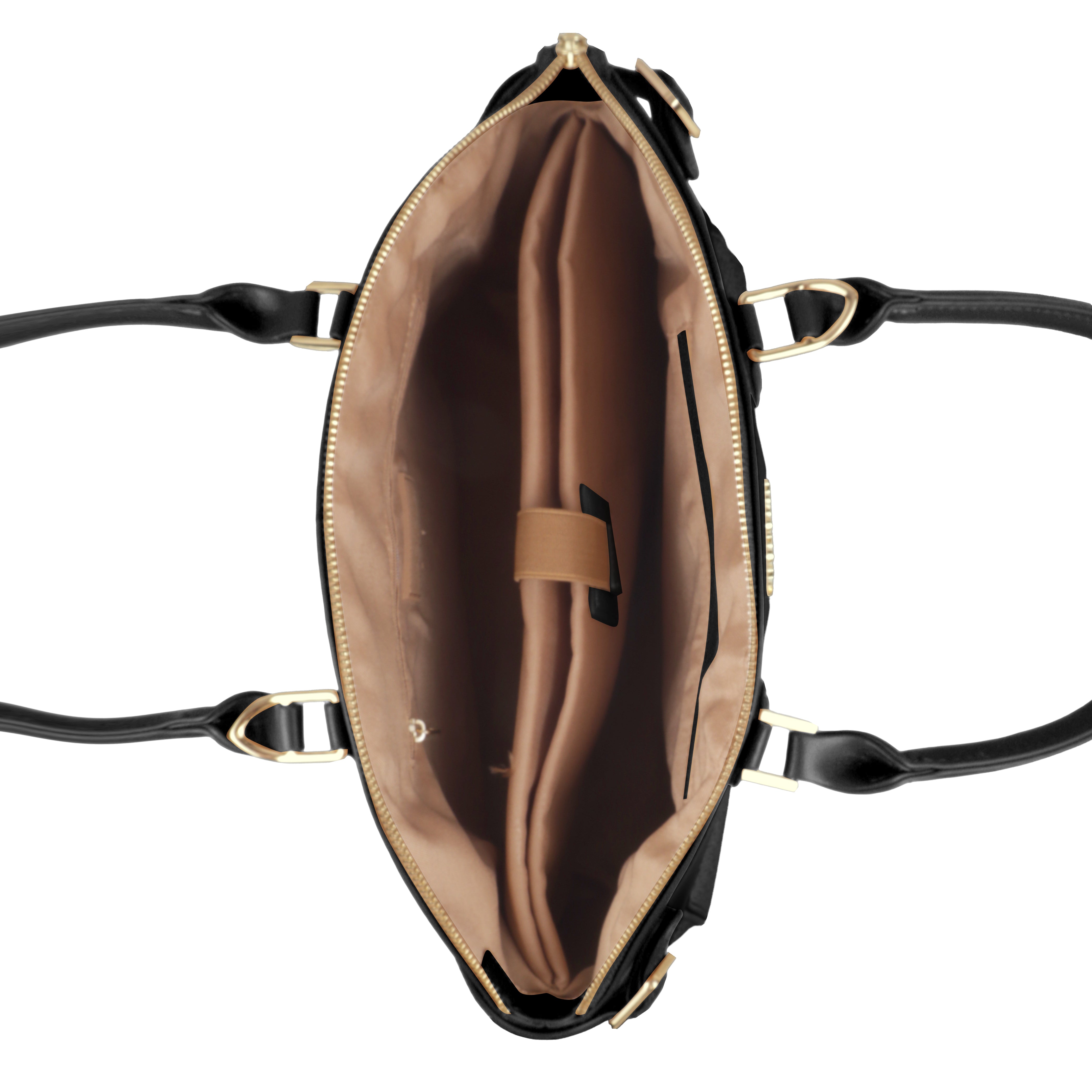 Trendy Leather Tote Bag with Detachable Shoulder Strap & Spacious Interior