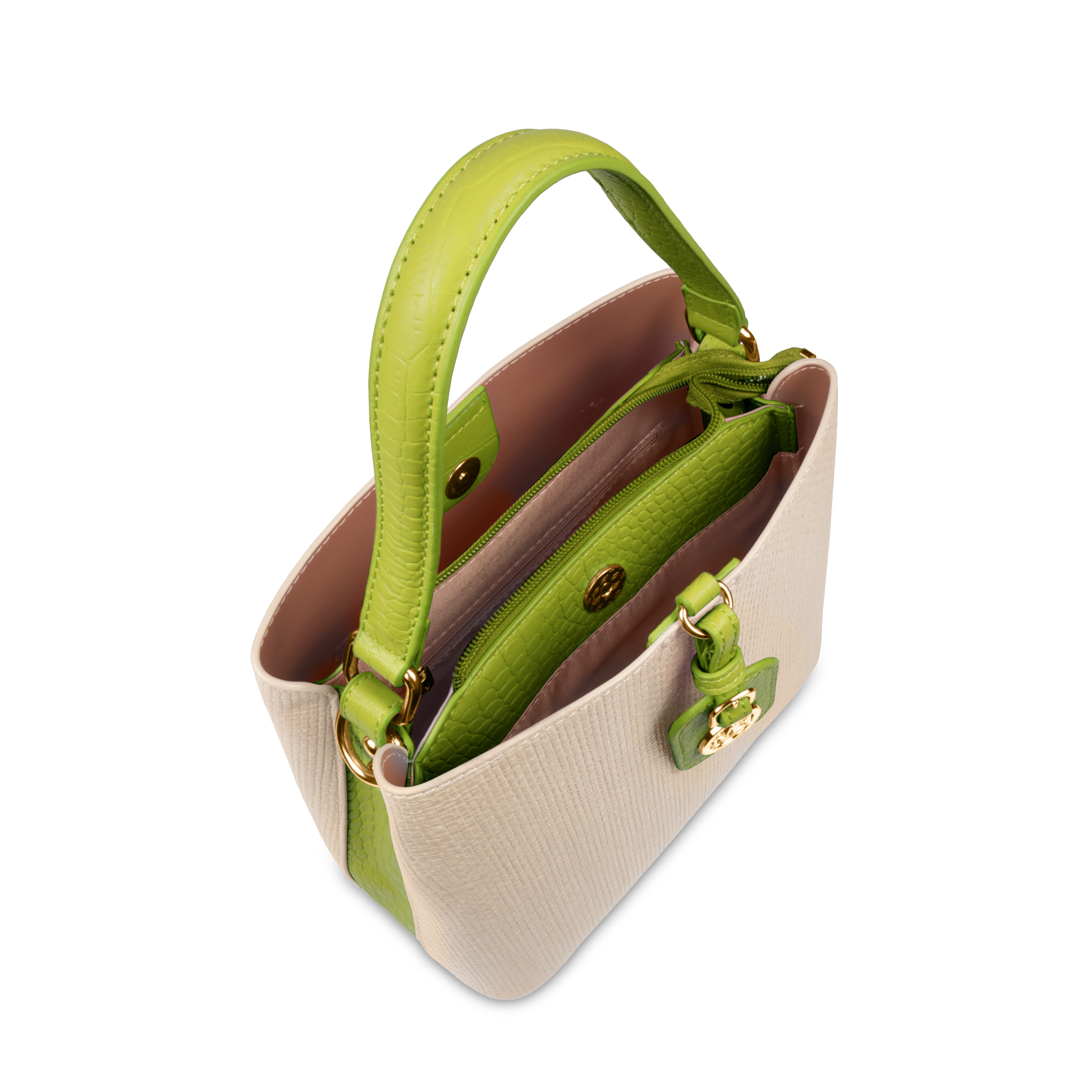 Fashionable Structured Handbag with Dual Handles