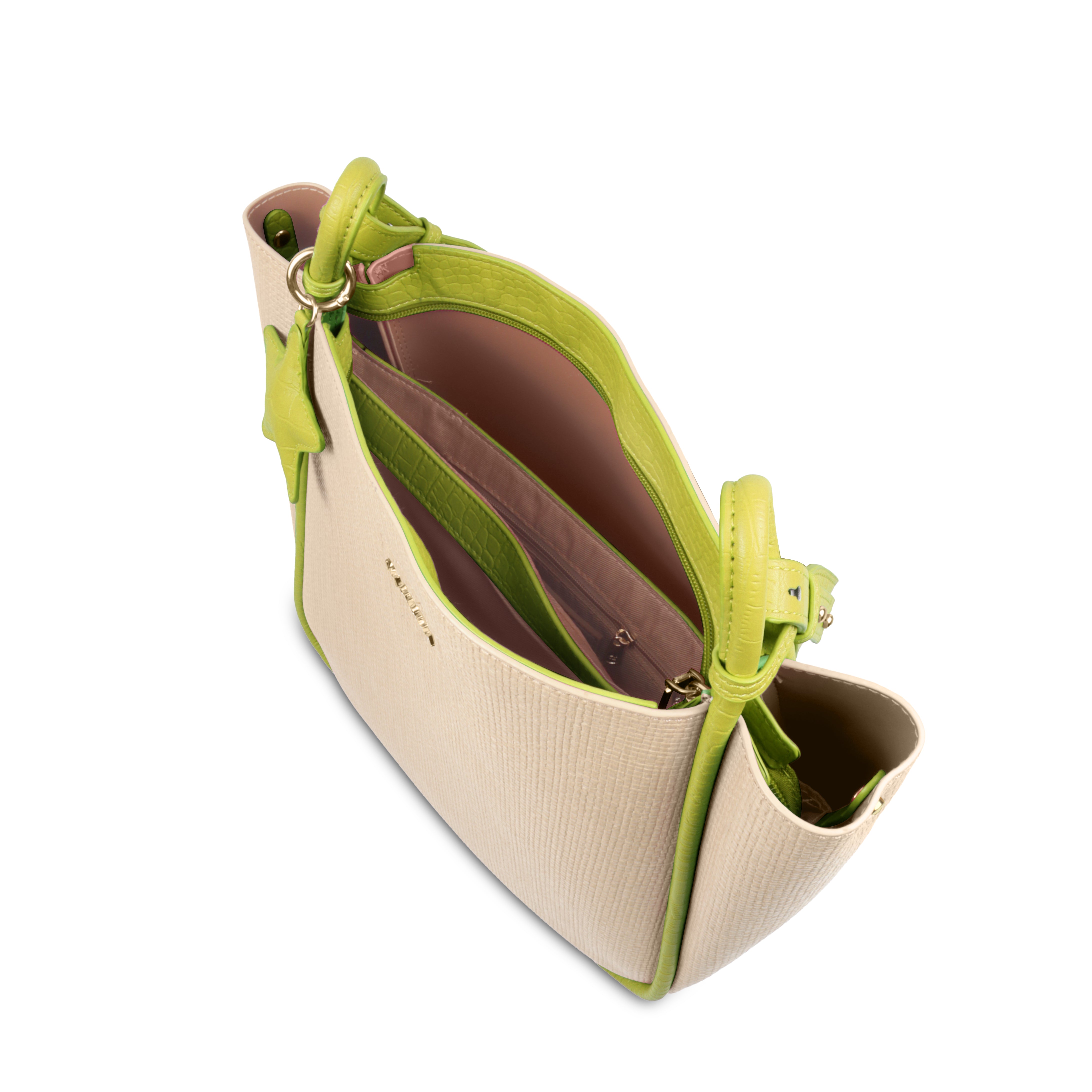 Stylish Leather Tote Bag with Star Charm & Spacious Interior