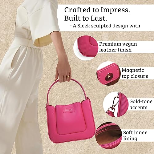 Premium Tote Handbag with Star Charm & Dual Handle Design MG-7318