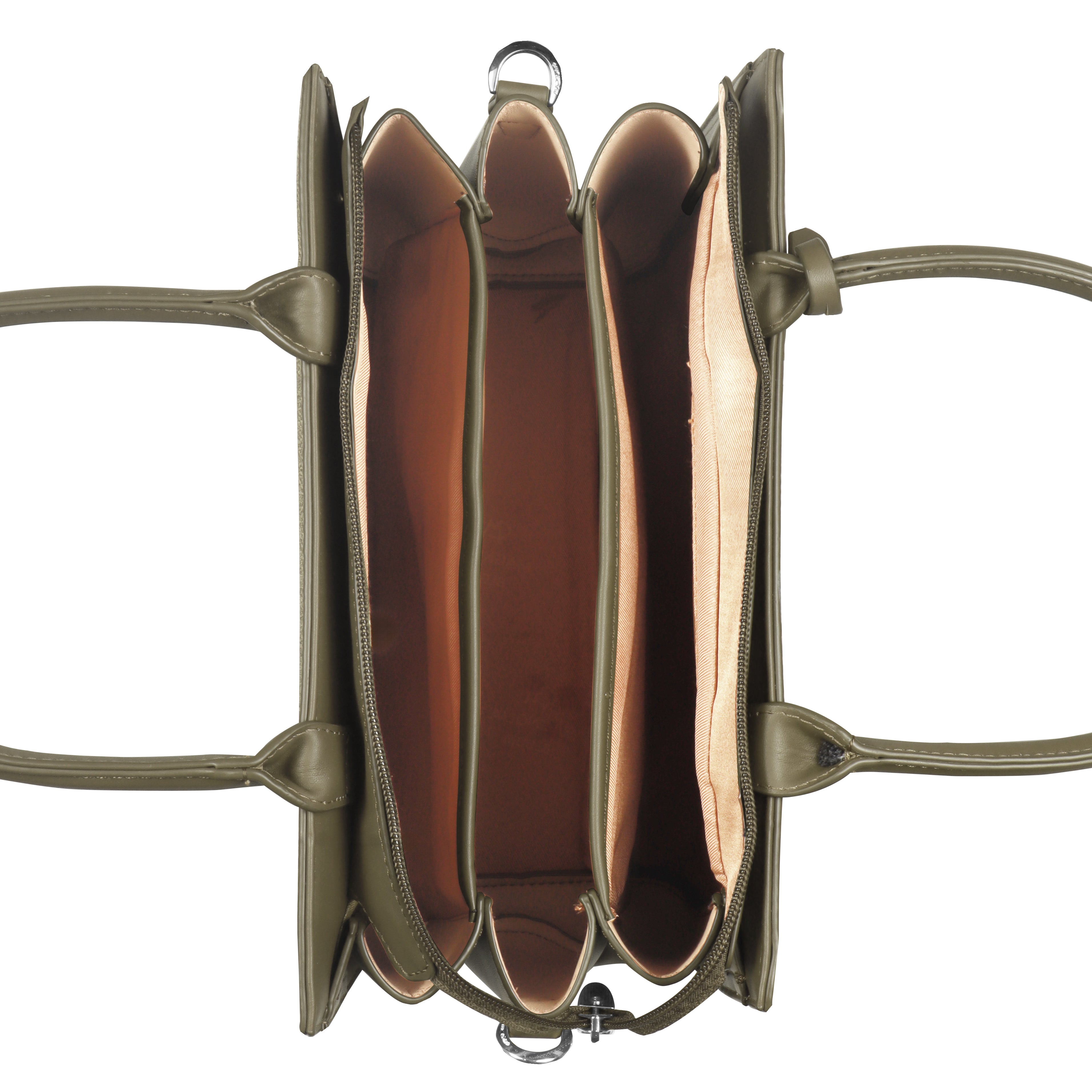 Magnolia Structured PU Leather Handbag for Women | 10.5L Stylish Office & Everyday Bag with Long Strap