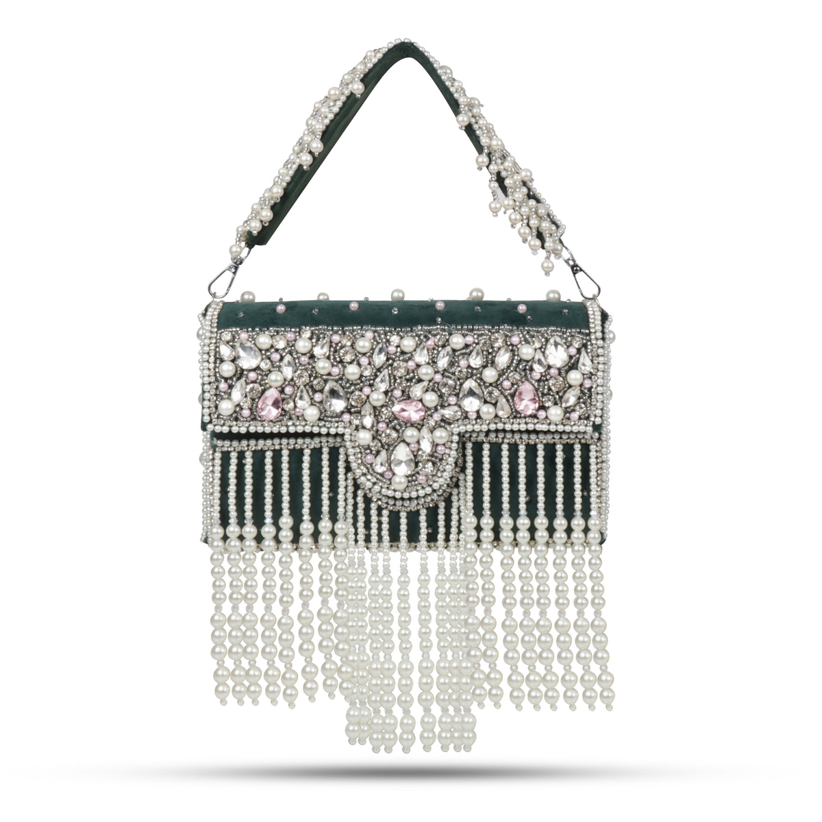 Traditional Potli Style Handbag with Beadwork