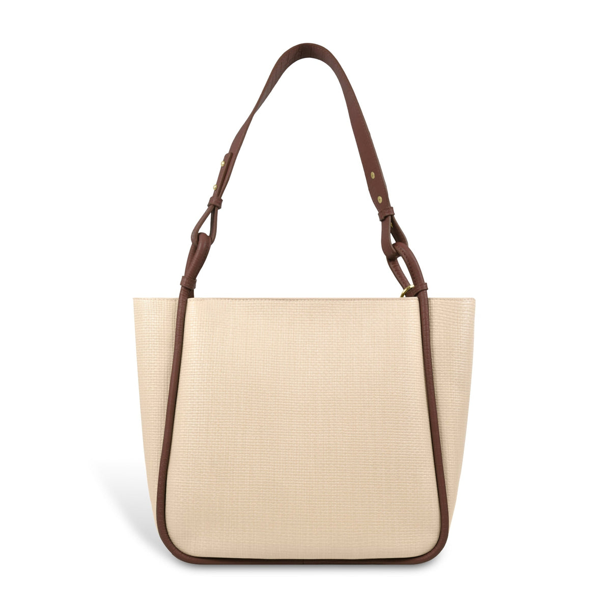 Stylish Leather Tote Bag with Star Charm & Spacious Interior