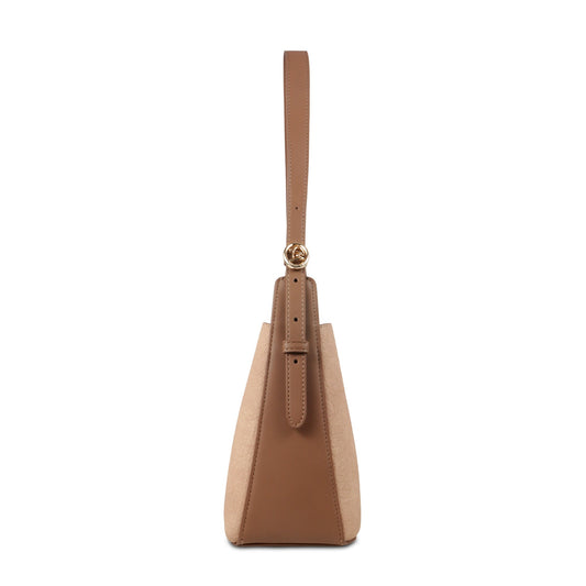 Magnolia Premium Textured Handbag for Women with Detachable Sling Strap