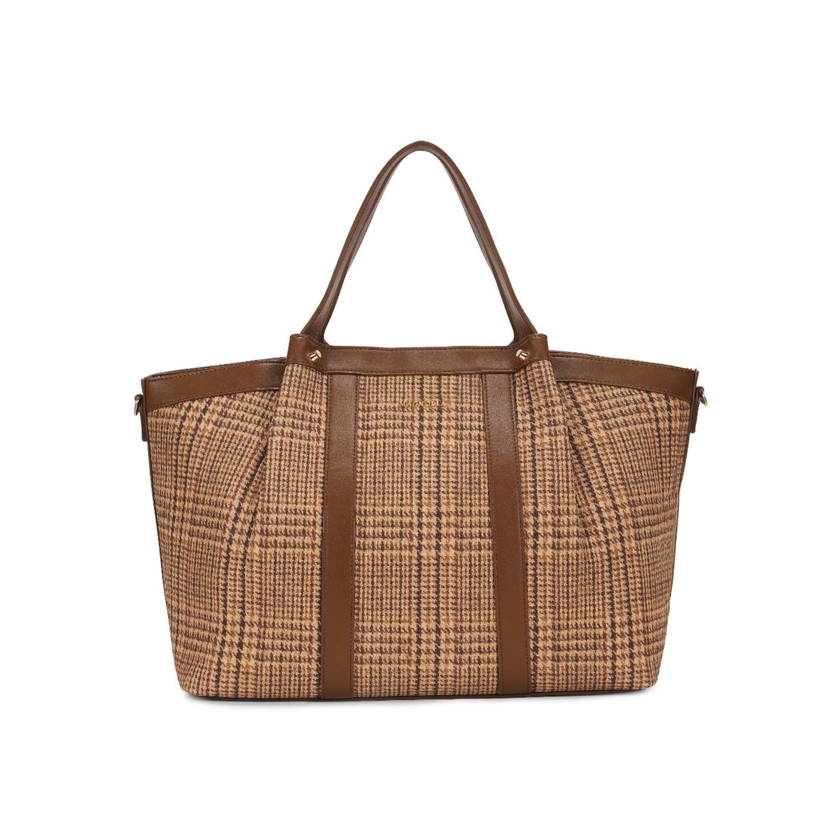 Magnolia Brown PU Leather Textured One Size Unisex Tote