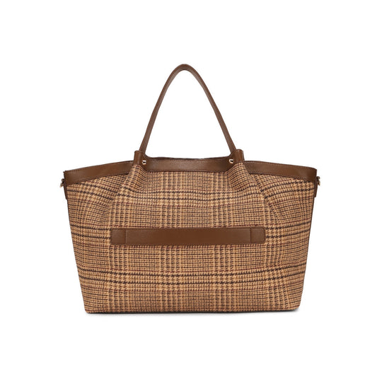 Magnolia Brown PU Leather Textured One Size Unisex Tote