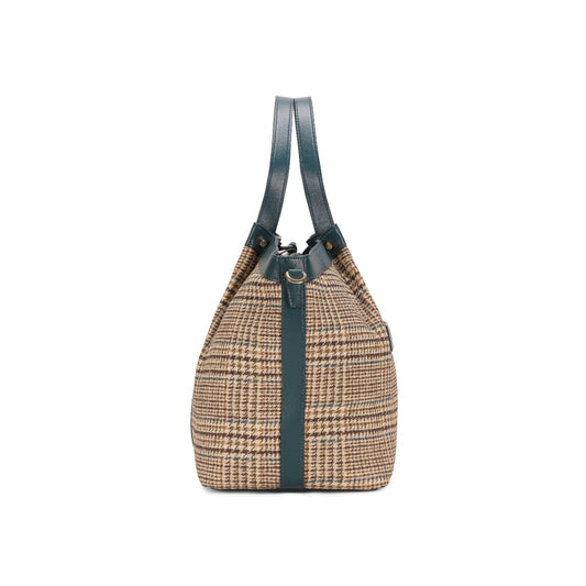 Magnolia Blue PU Leather Textured One Size Unisex Tote