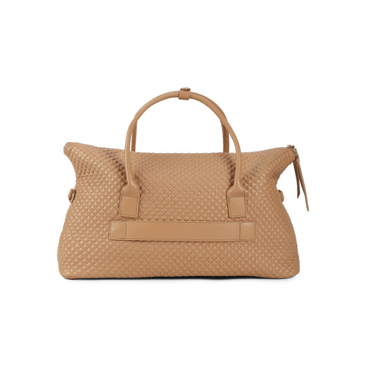 Magnolia Khaki Quilted One Size PU Leather Shoulder Bag