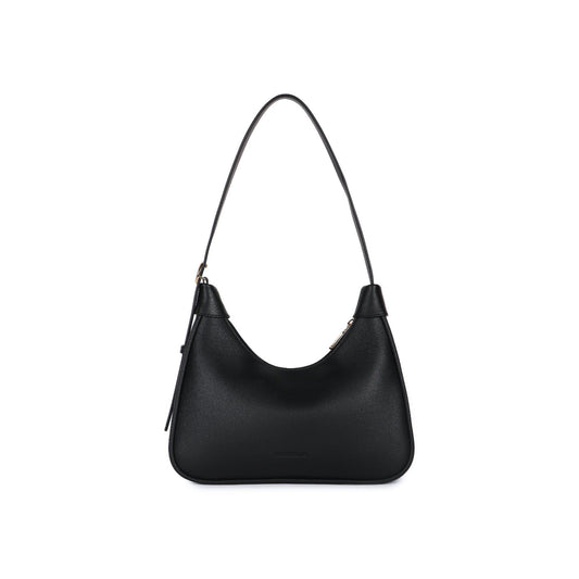 Magnolia Black PU Leather Printed One Size Women Shoulder Bag