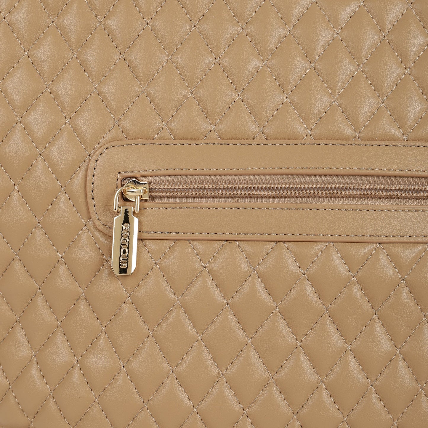 Magnolia PU Leather Women Khaki Tote Bag