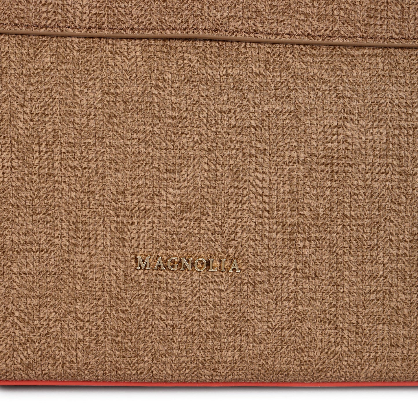 Magnolia PU Leather Women Brown Tote Bag