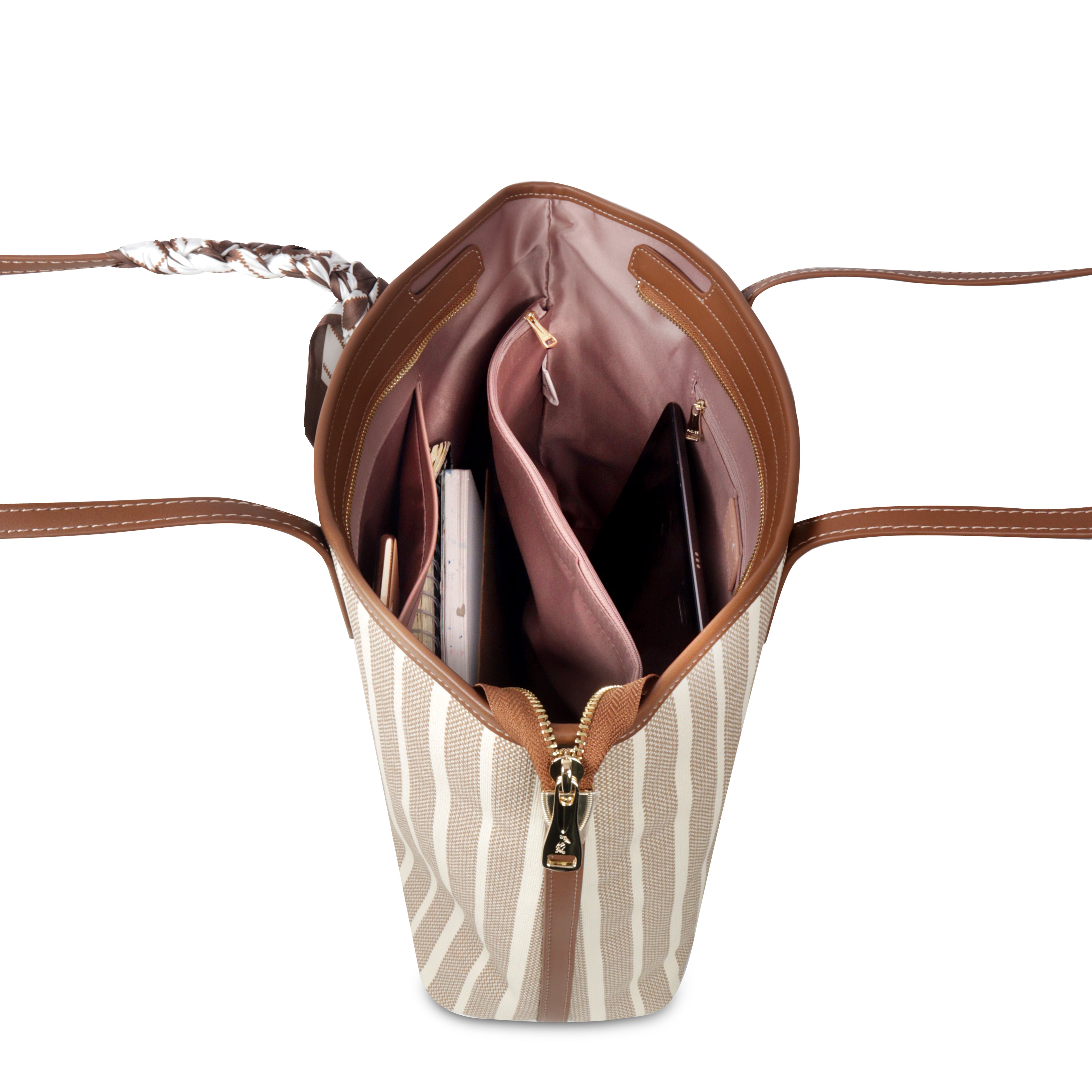 Sandy Striped Tote Bag