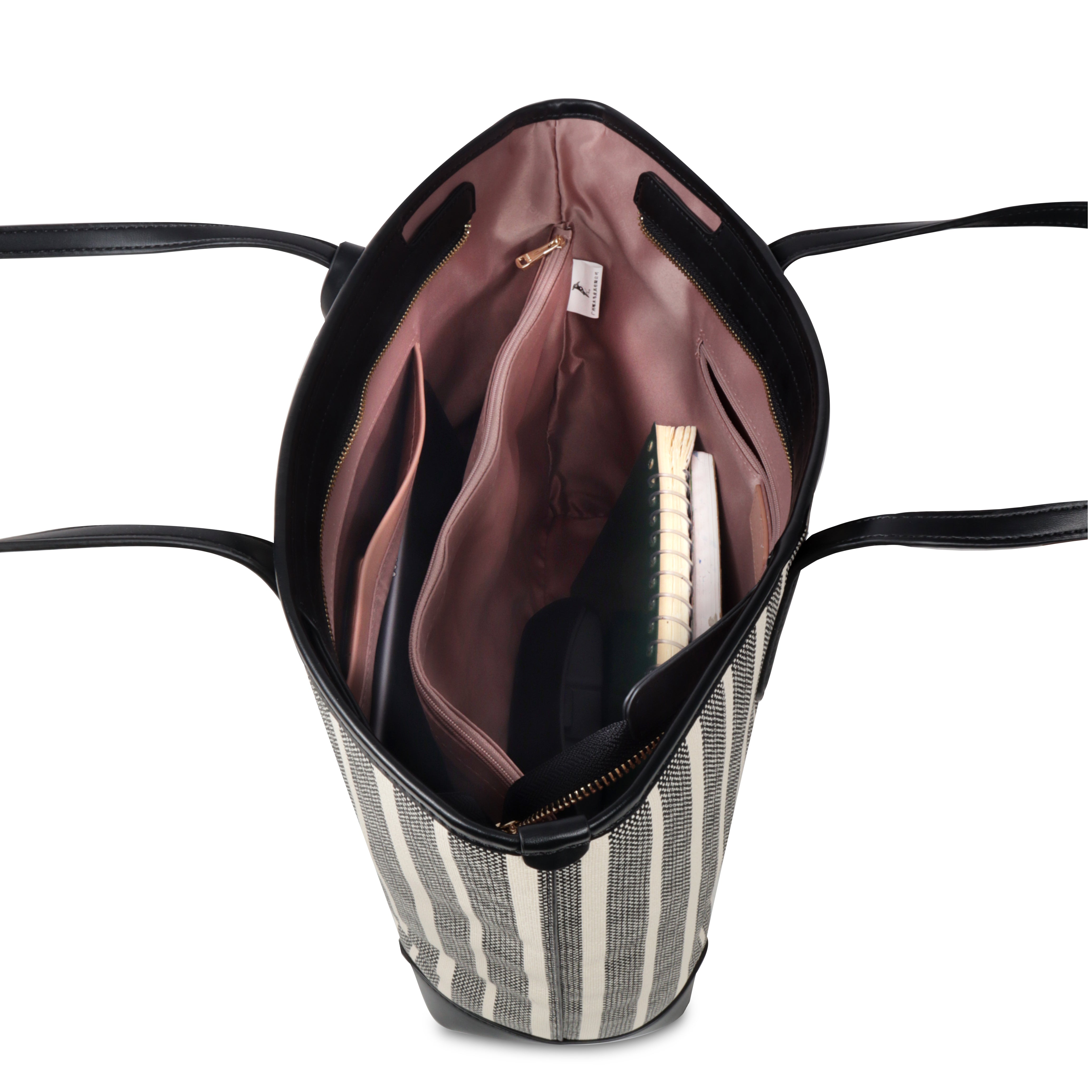 Zebra Striped Tote Bag