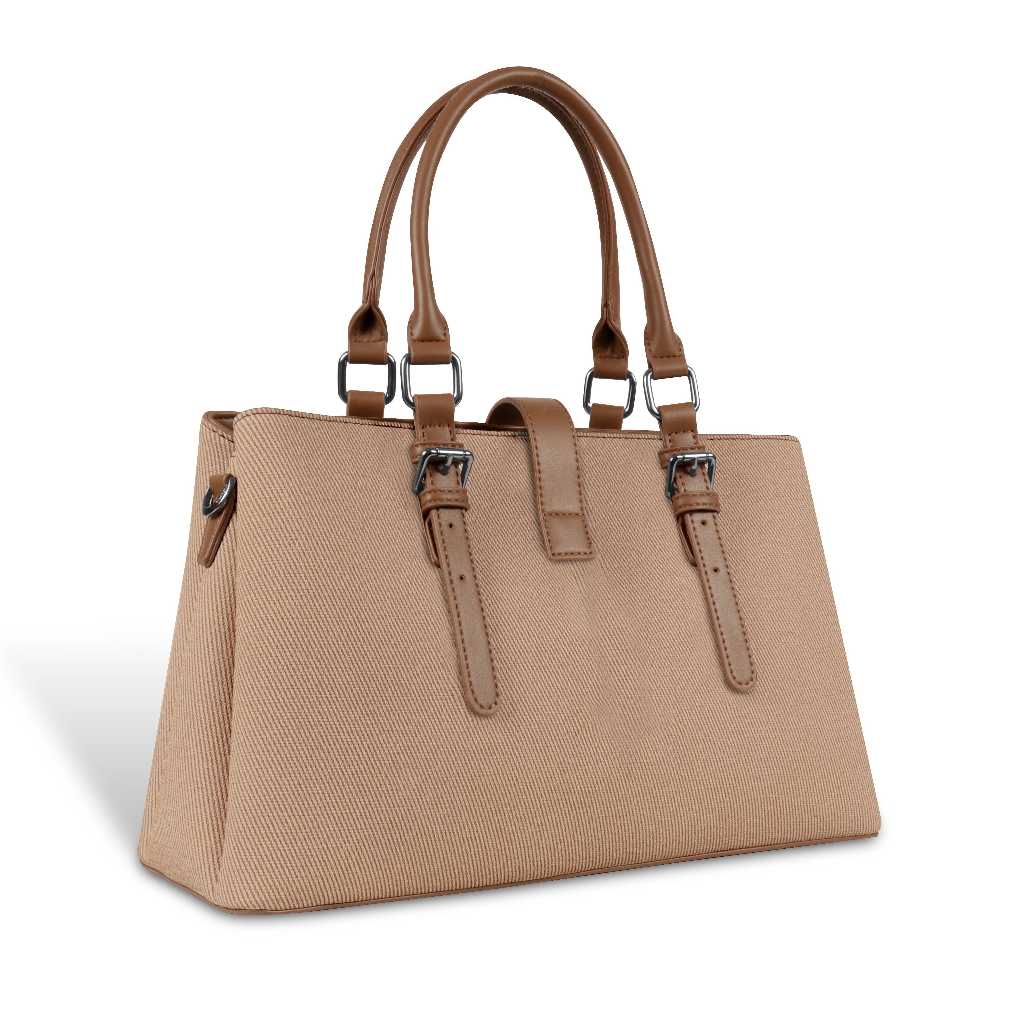 Magnolia Brown Handbag | Vegan Leather | 10.58L Storage