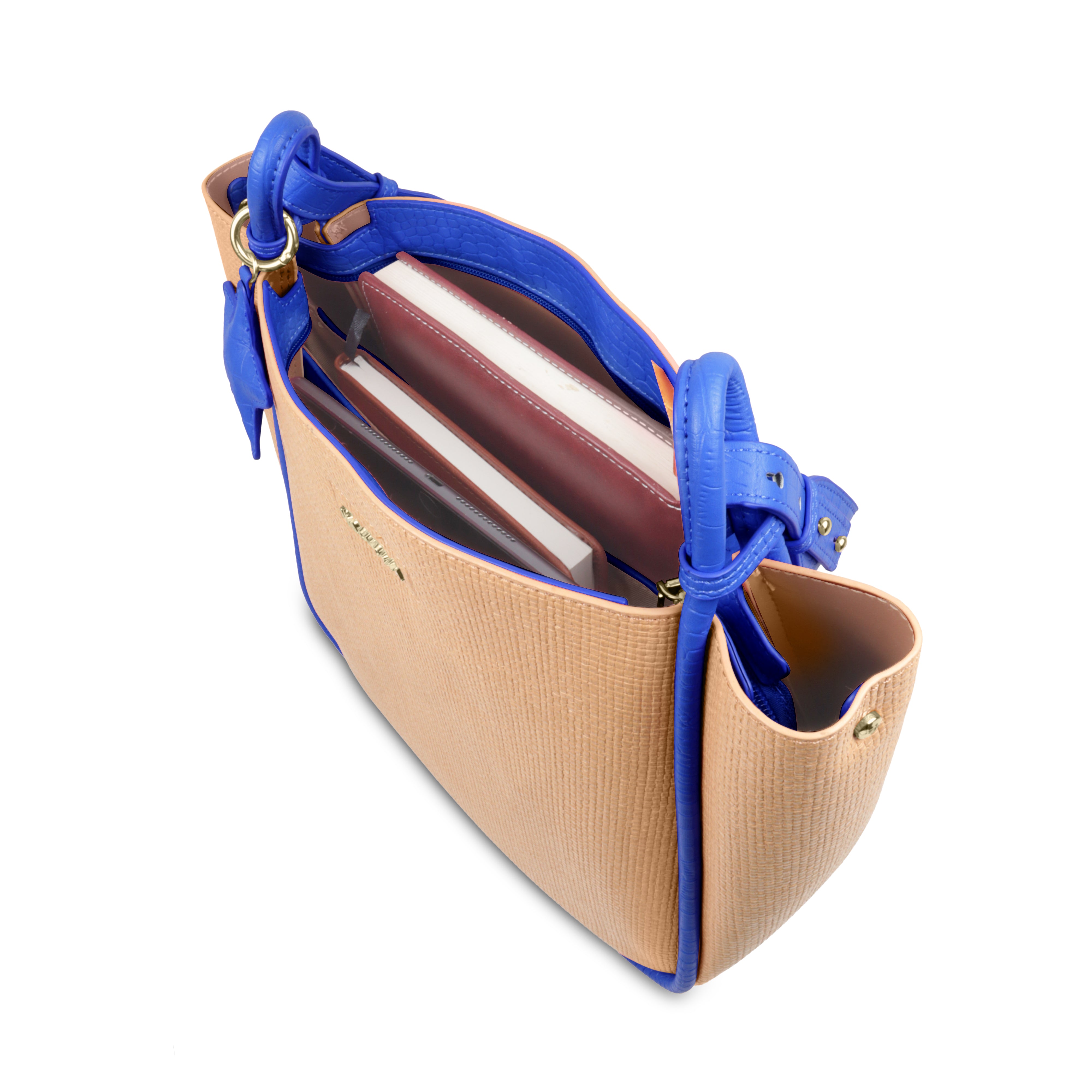 Stylish Leather Tote Bag with Star Charm & Spacious Interior