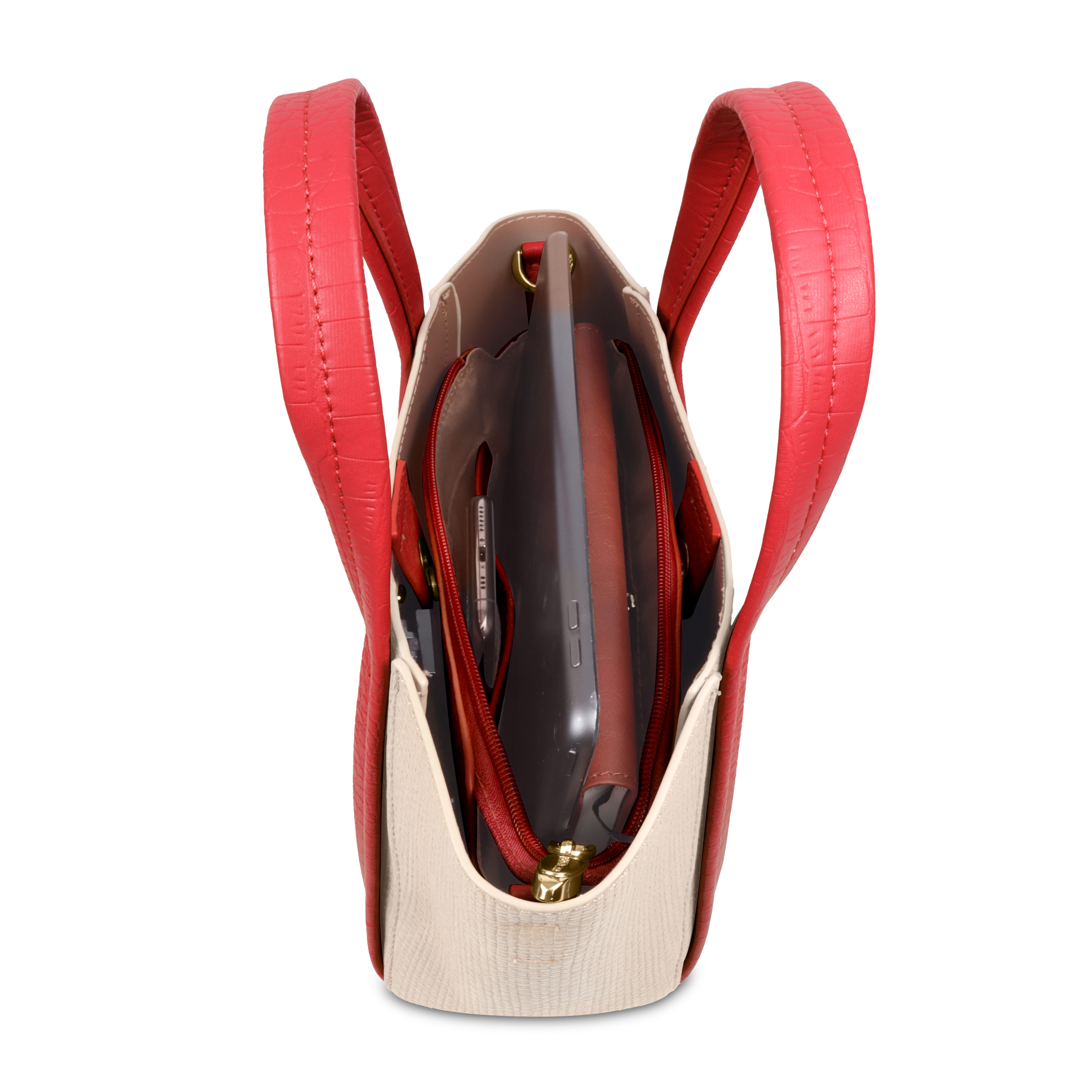 Trendy Leather Tote Bag with Detachable Shoulder Strap & Spacious Interior