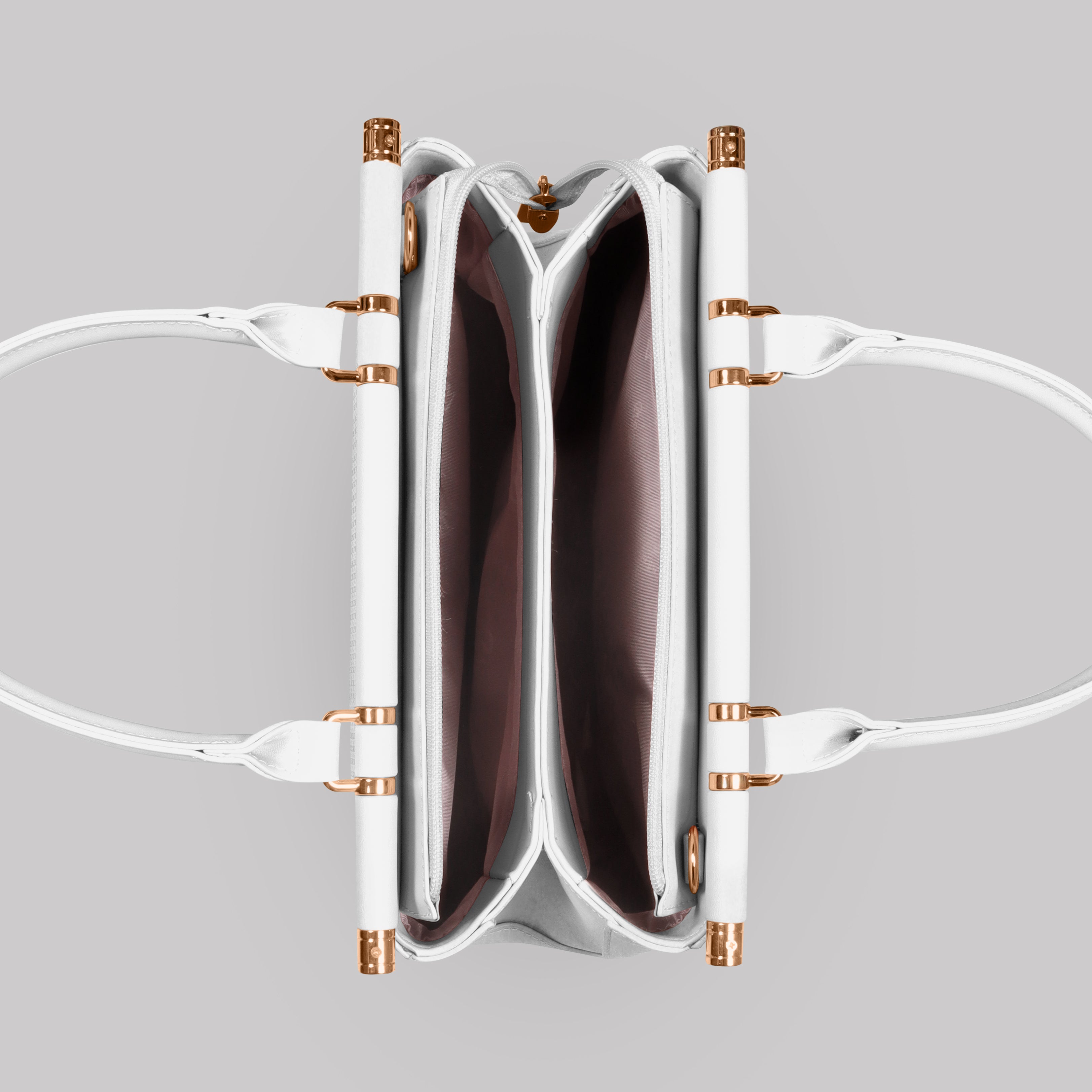 Magnolia Woven Texture Handbag | White | 10L Storage | Adjustable Strap | Spacious Interior