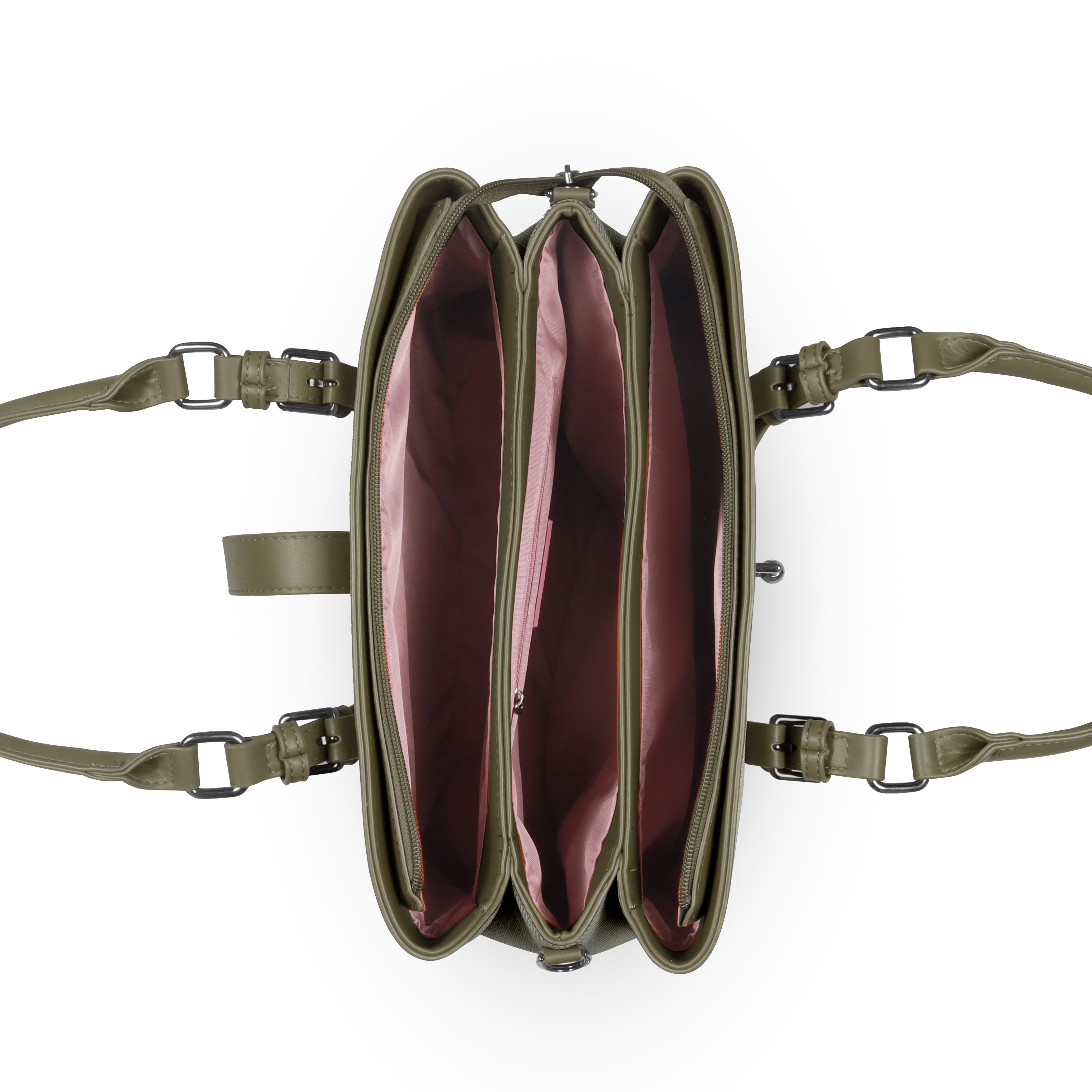 Magnolia Green Handbag | Vegan Leather | 10.58L Storage