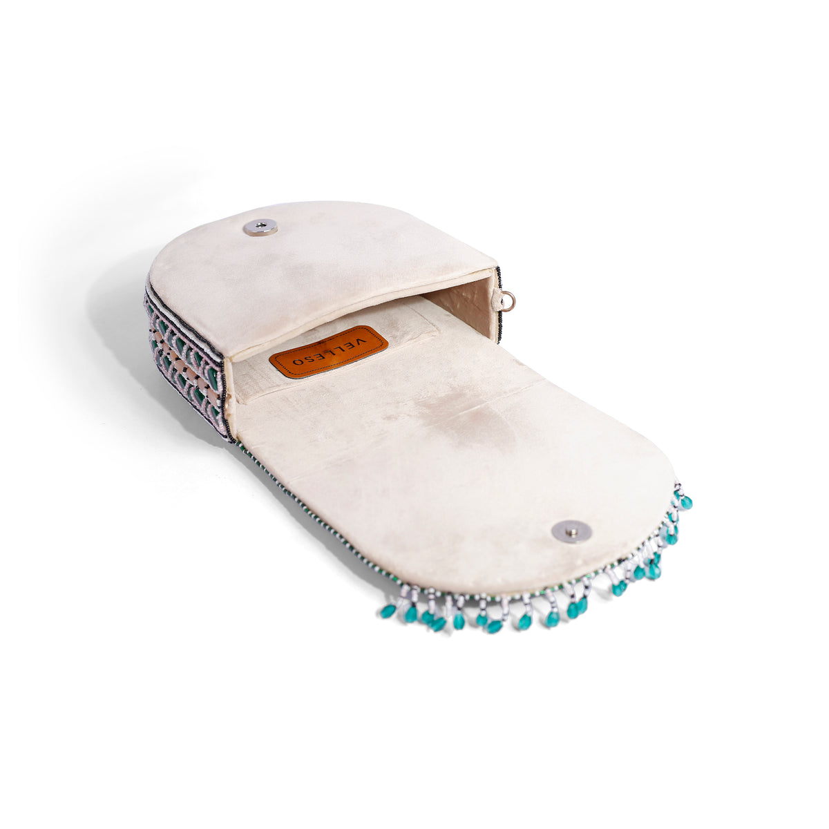Magnolia Green Velvet Gillter Women Clutch