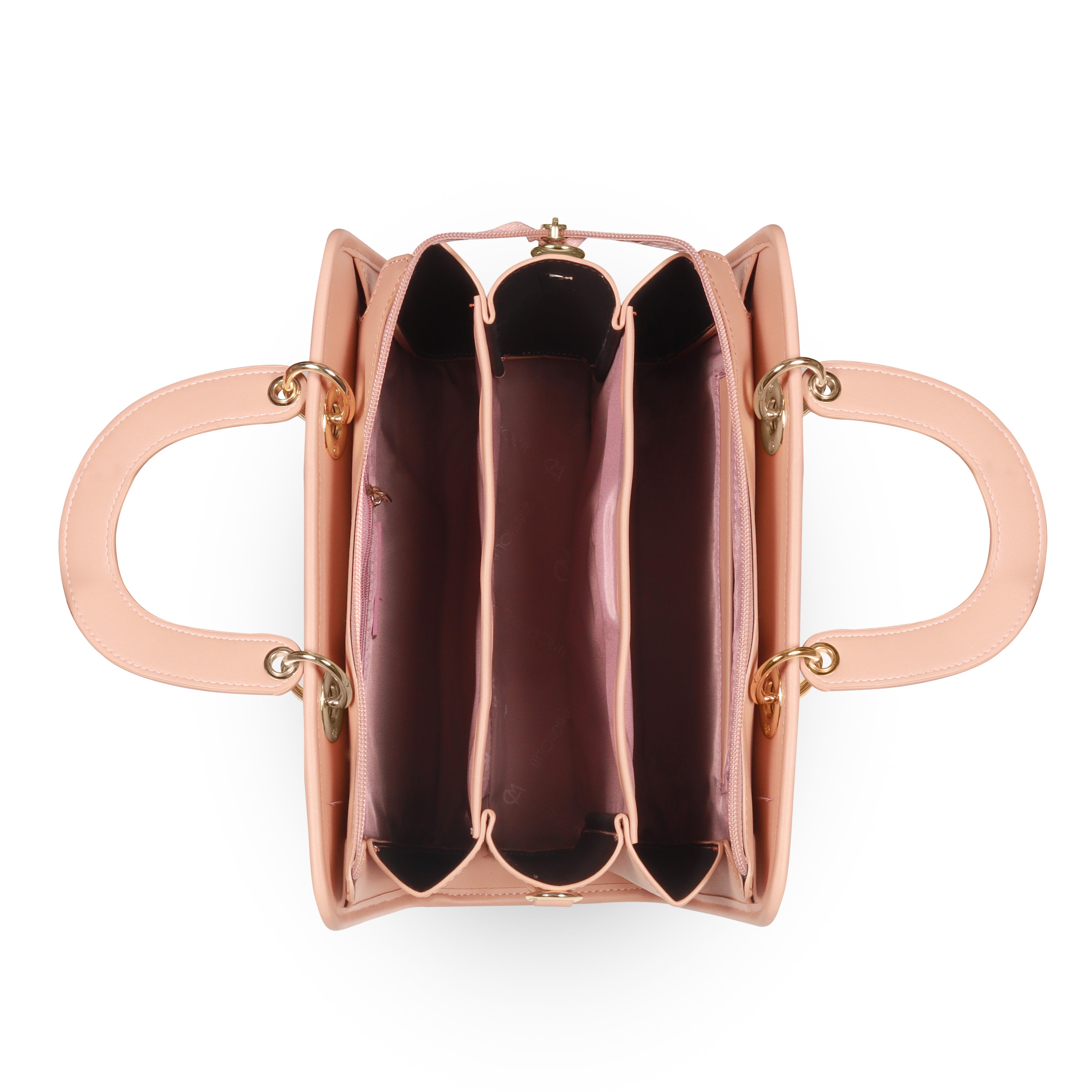 Magnolia Elegant Textured Pink Handbag