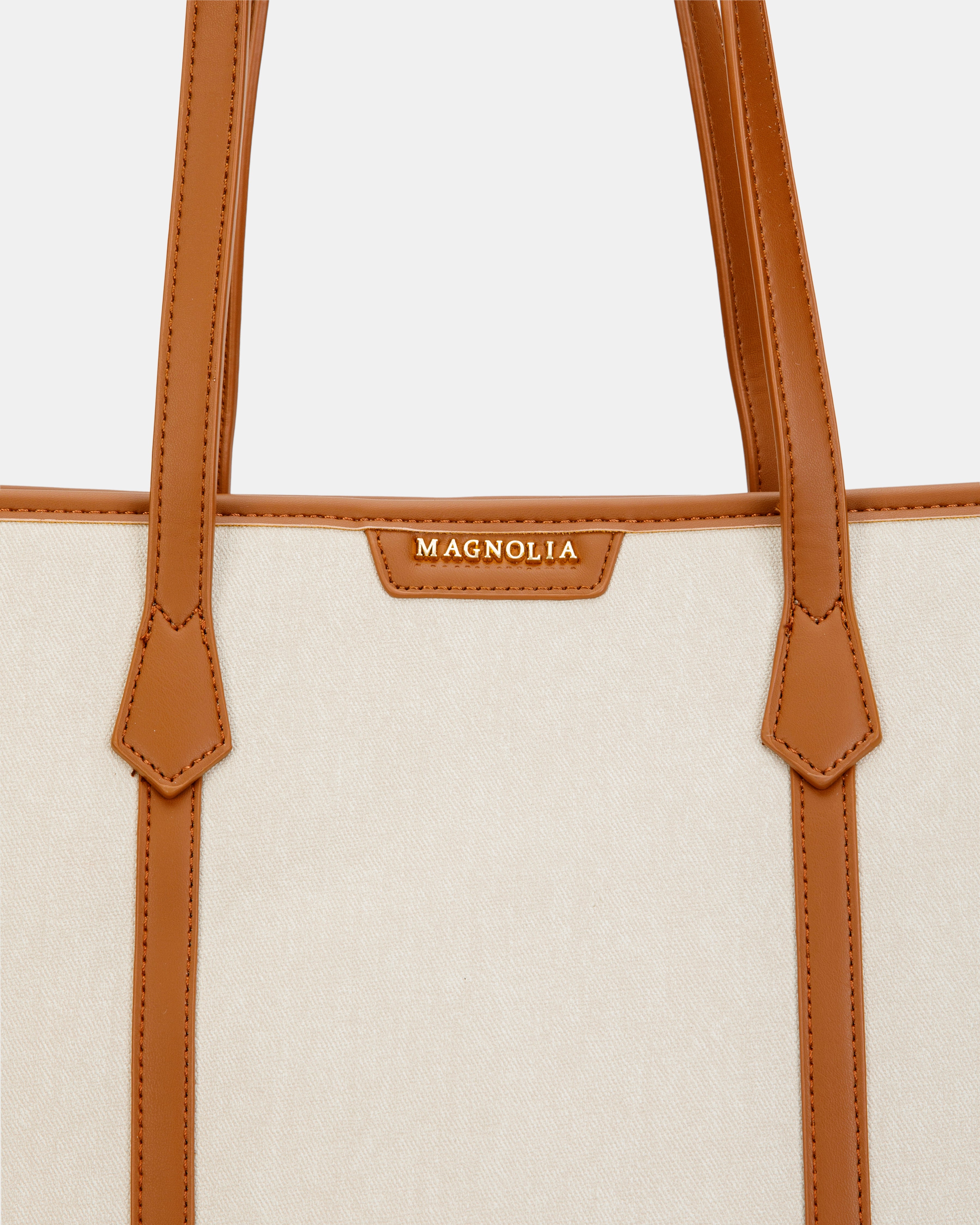 Magnolia Tote Bag – Stylish & Spacious Handbag with PU Leather Straps