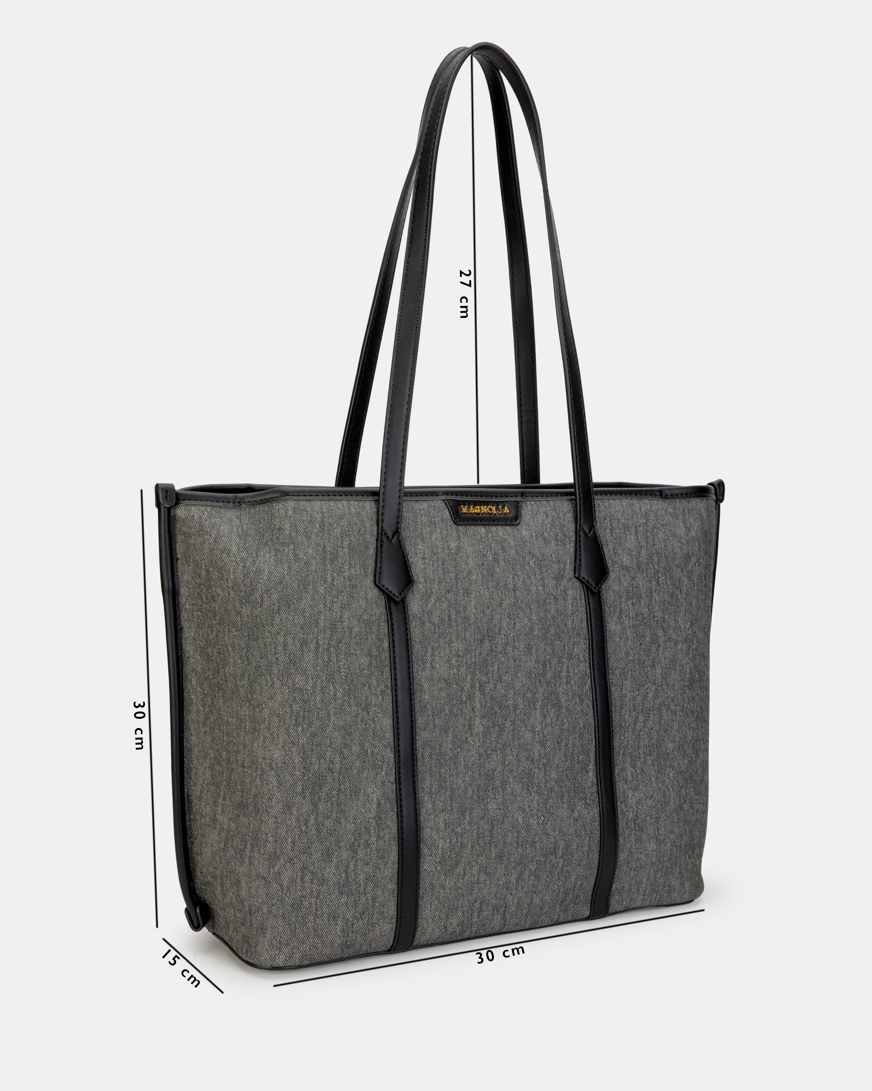 Magnolia Tote Bag – Stylish & Spacious Handbag with PU Leather Straps