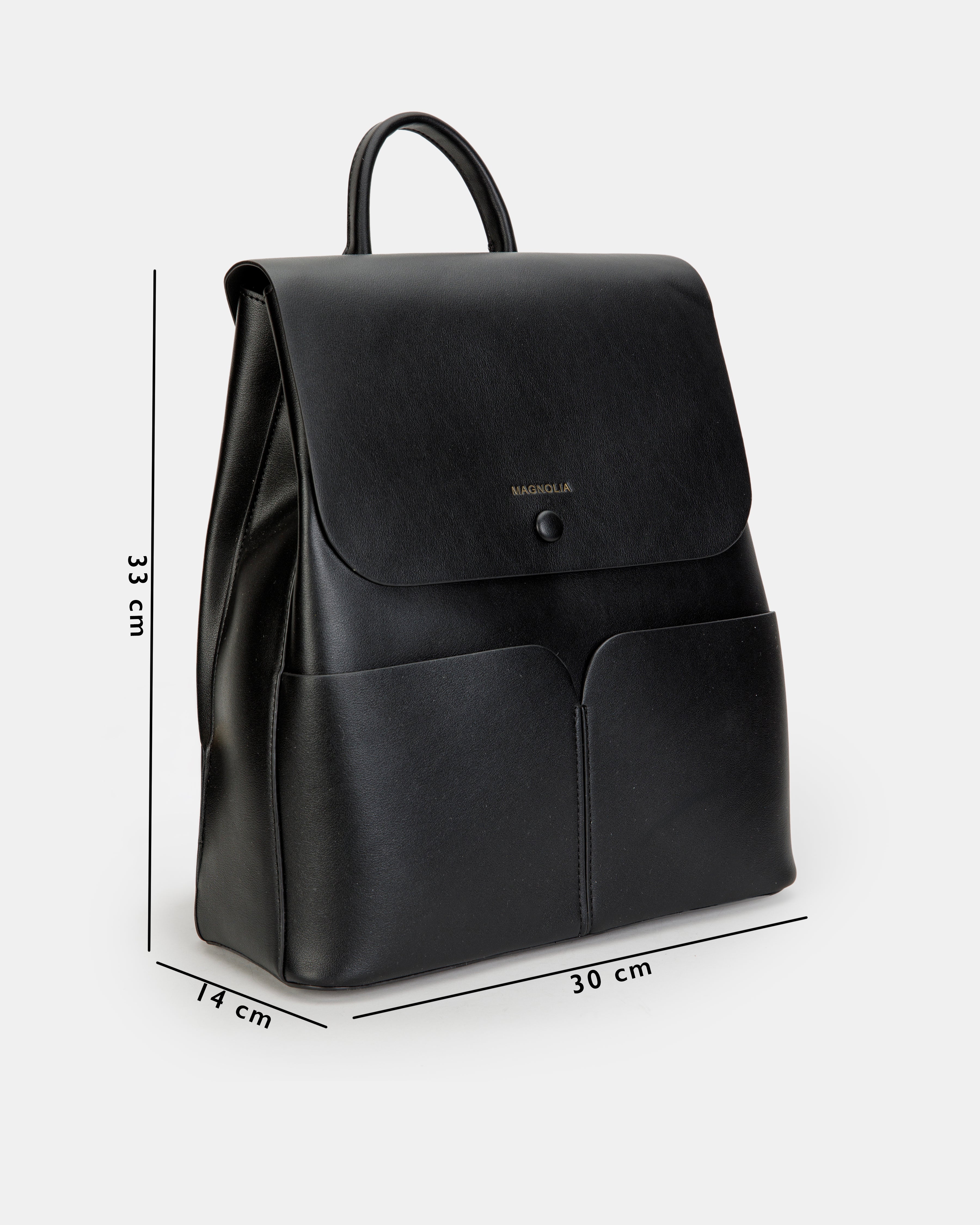 Magnolia Stylish PU Leather Backpack Spacious & Trendy Travel Bag for Women