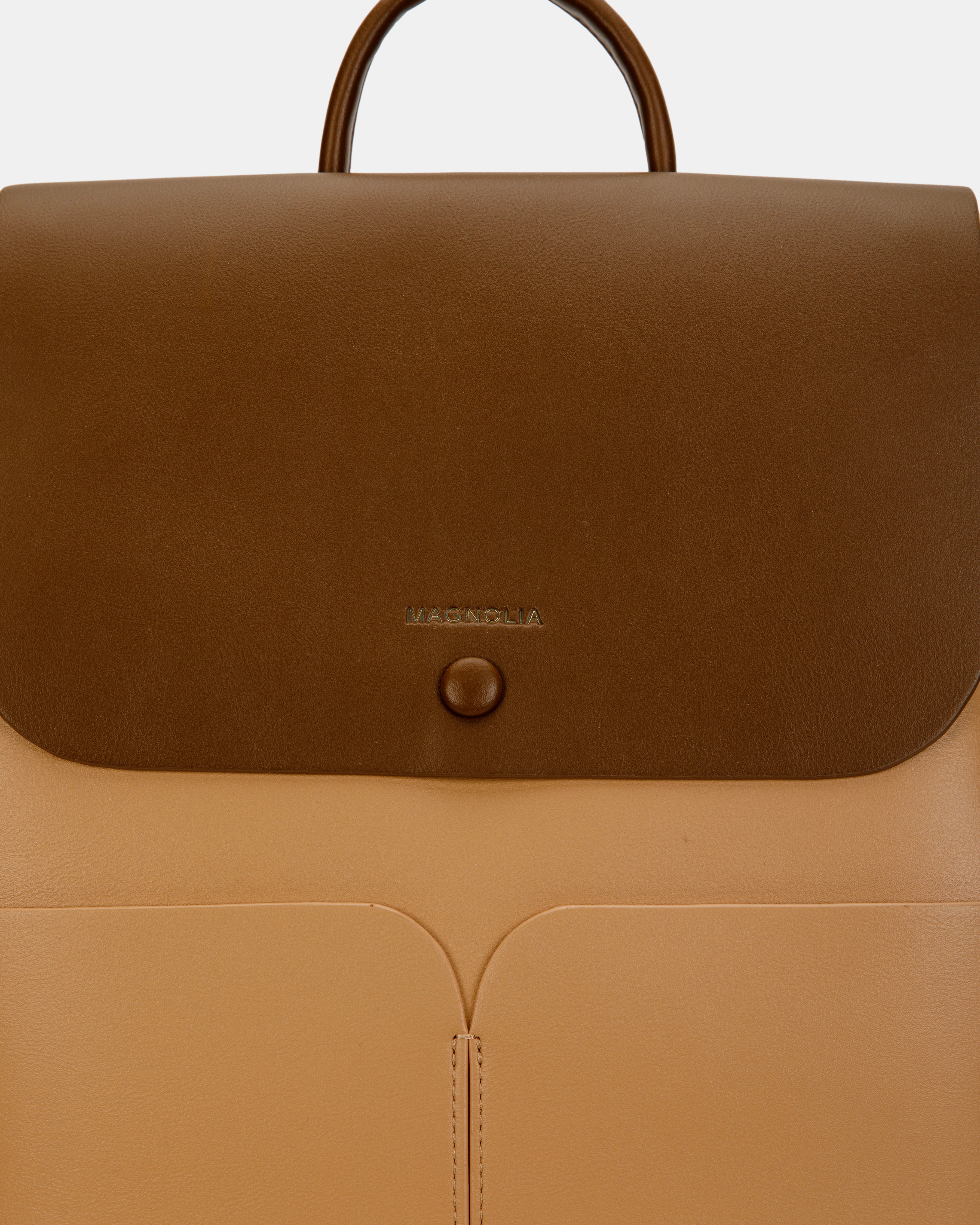 Magnolia Stylish PU Leather Backpack Spacious & Trendy Travel Bag for Women