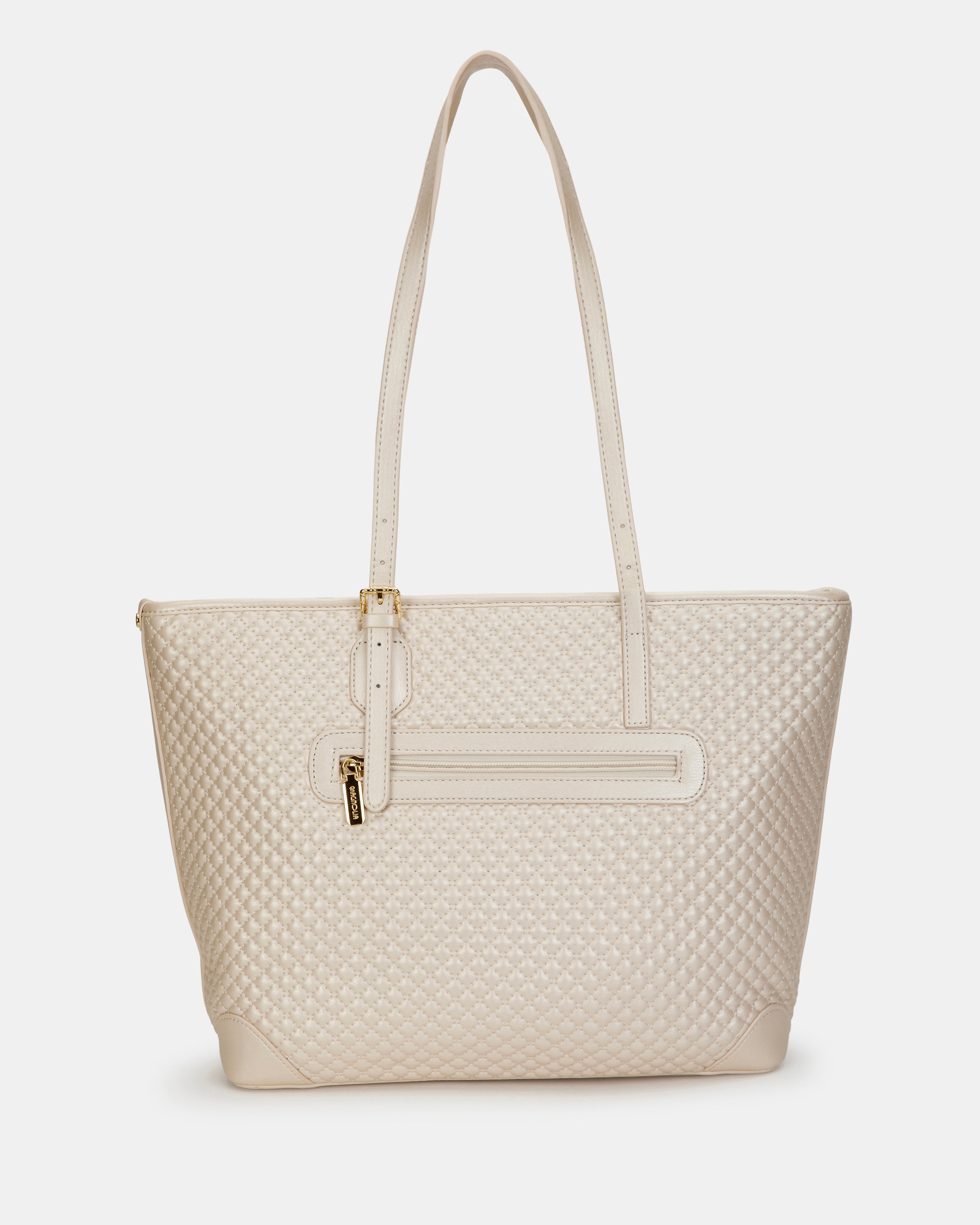 Elegant Quilted Tote Bag - Spacious & Stylish Handbag for Women
