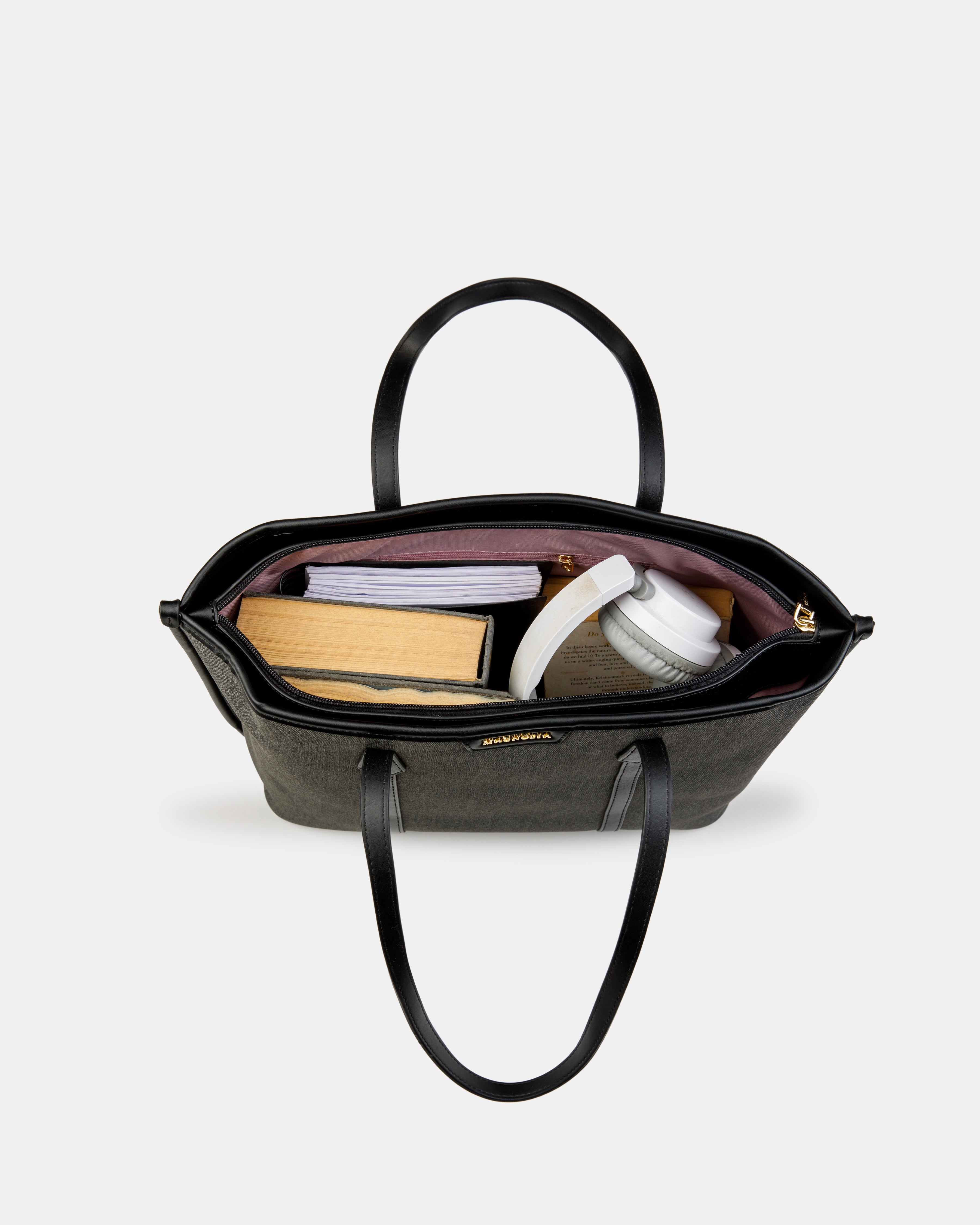 Magnolia Tote Bag – Stylish & Spacious Handbag with PU Leather Straps