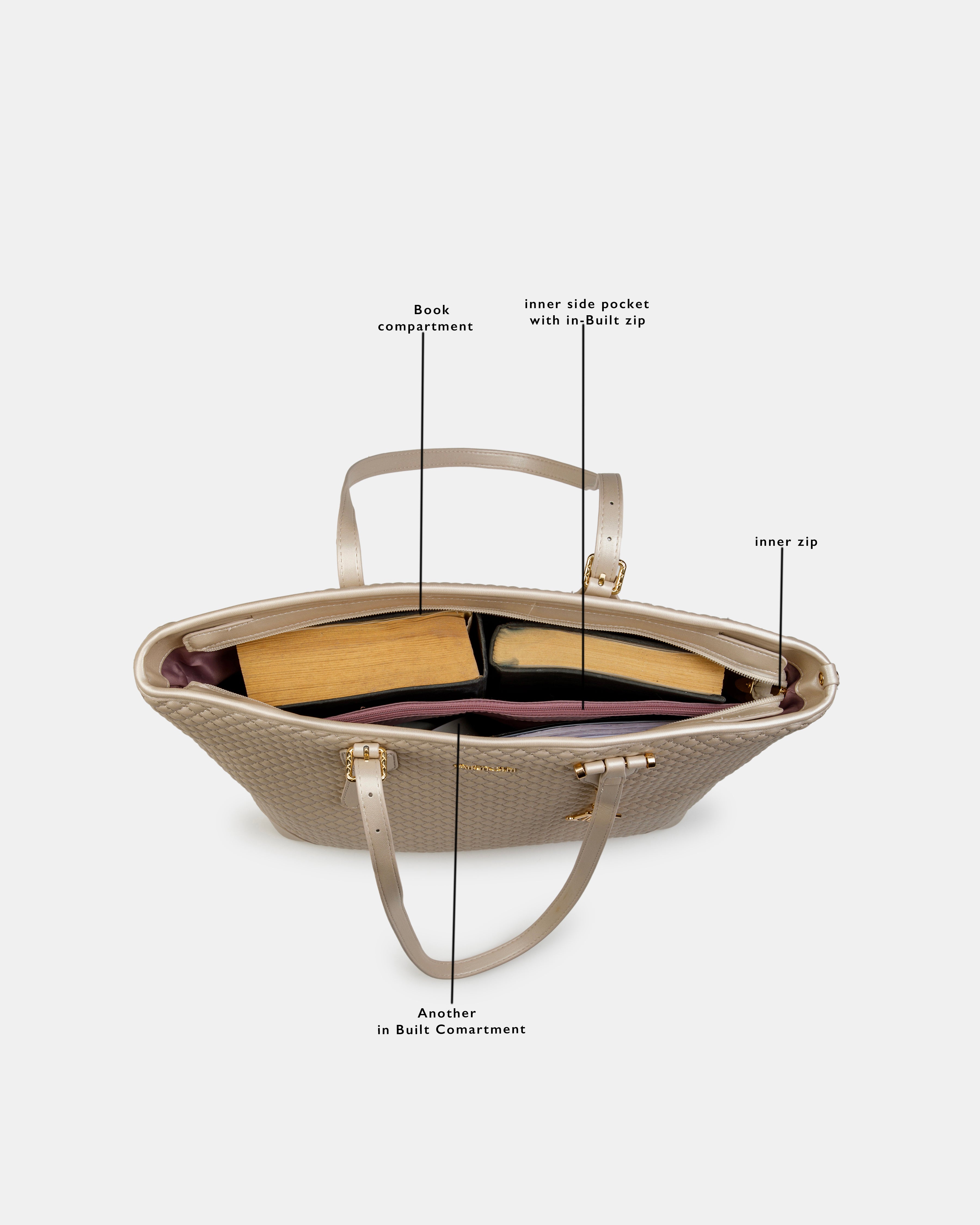 Elegant Quilted Tote Bag - Spacious & Stylish Handbag for Women