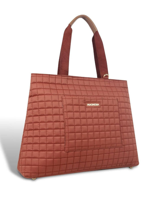 Magnolia Women Orange Tote Bag