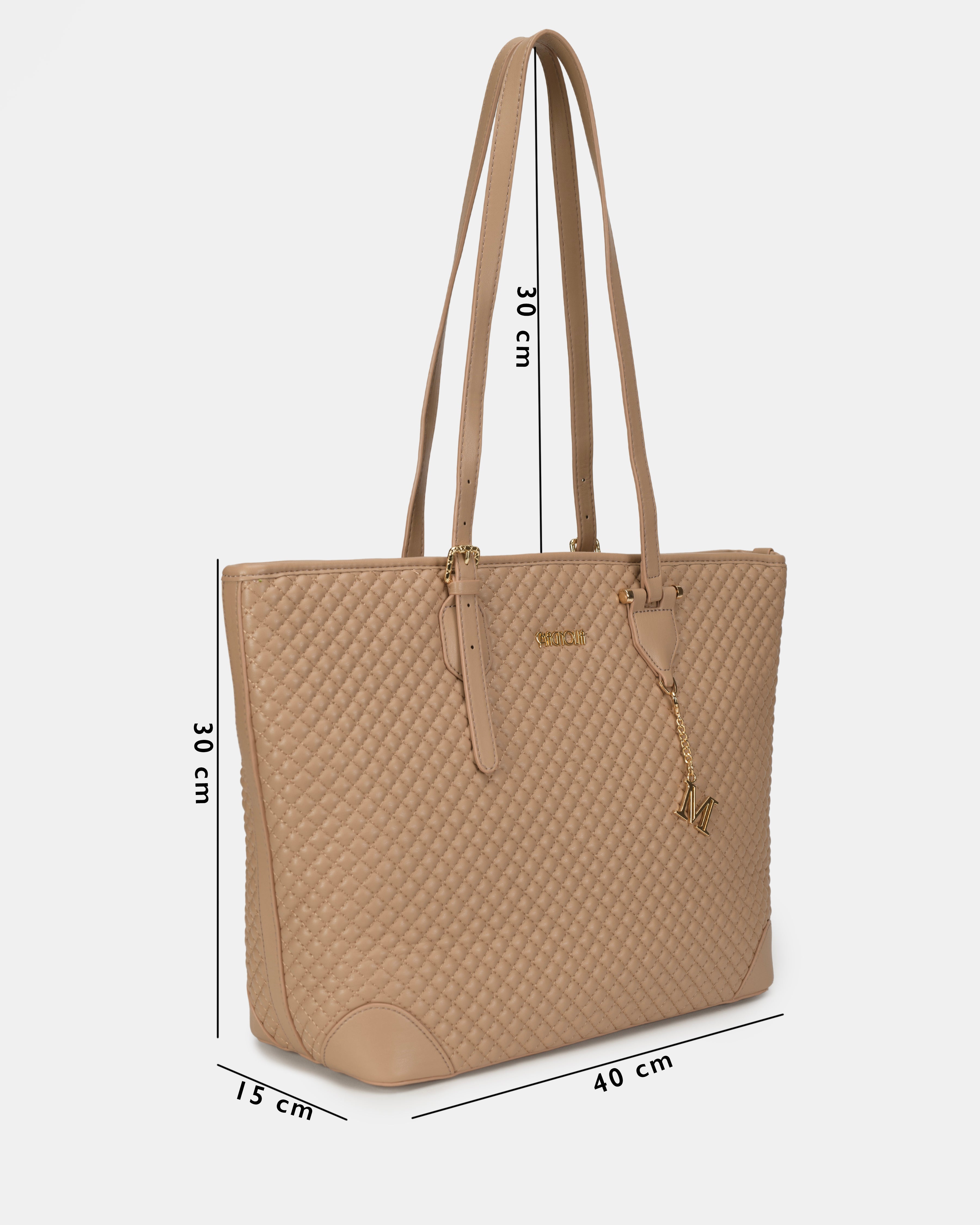 Elegant Quilted Tote Bag - Spacious & Stylish Handbag for Women
