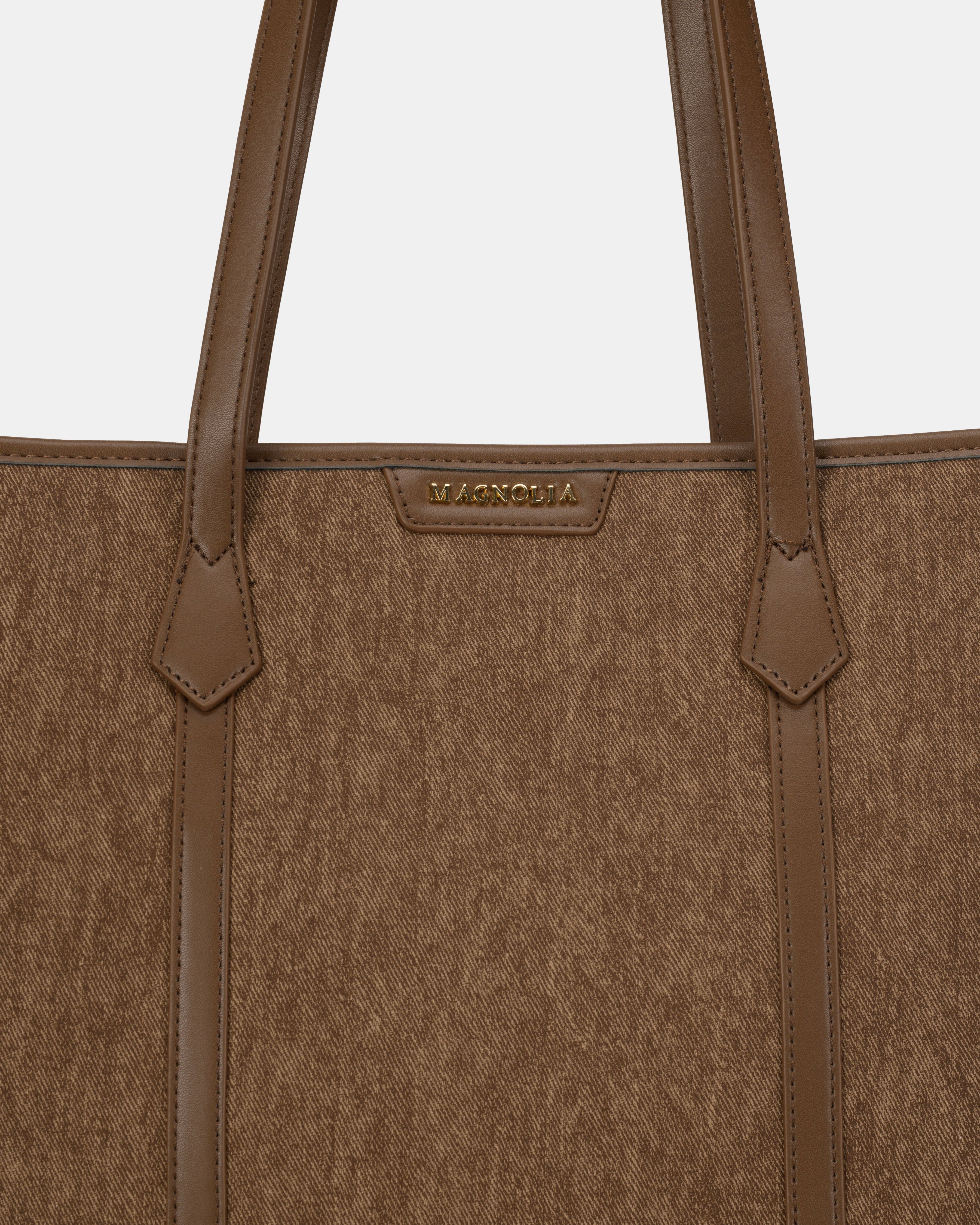 Magnolia Tote Bag – Stylish & Spacious Handbag with PU Leather Straps
