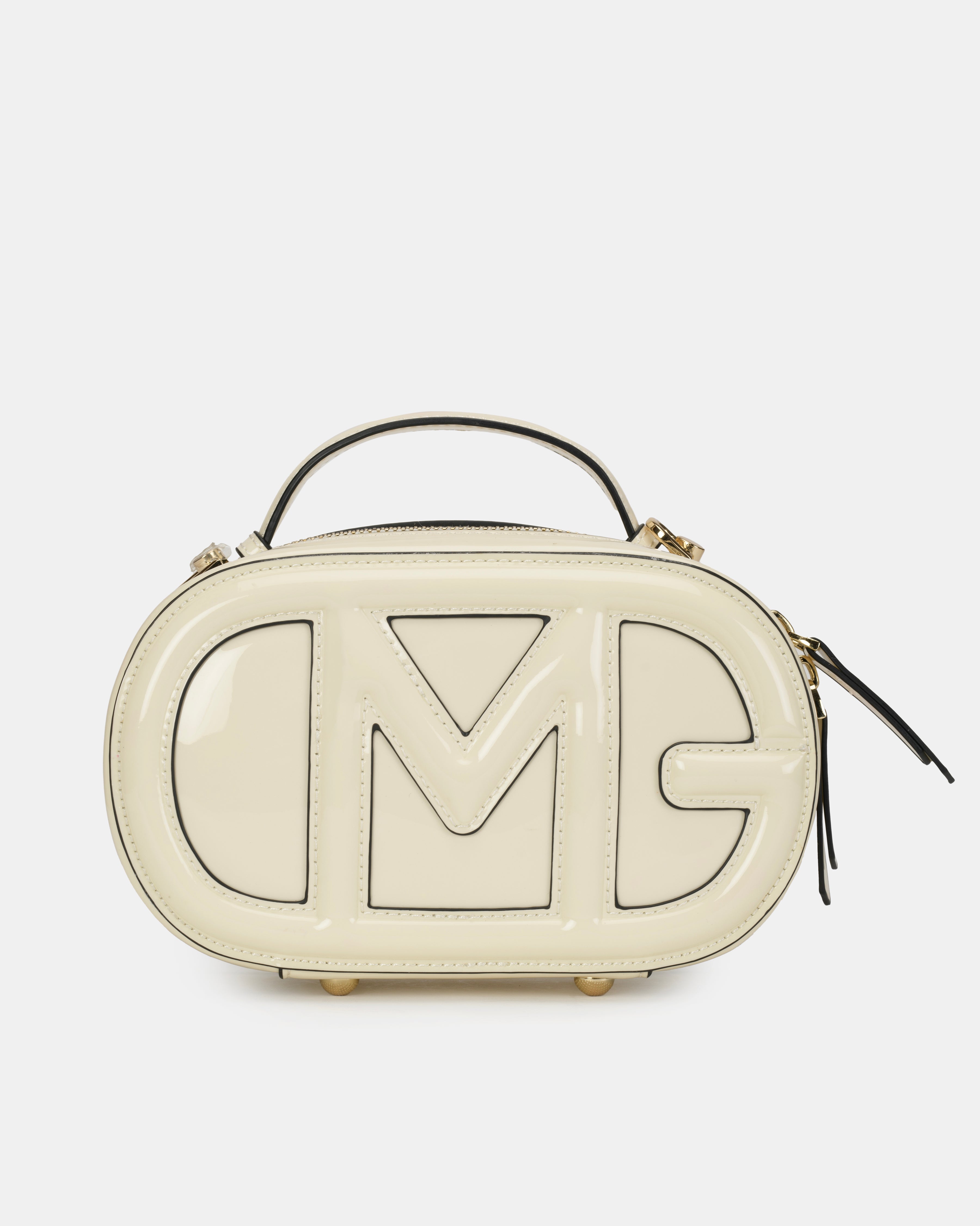 Magnolia Embossed Crossbody Bag White