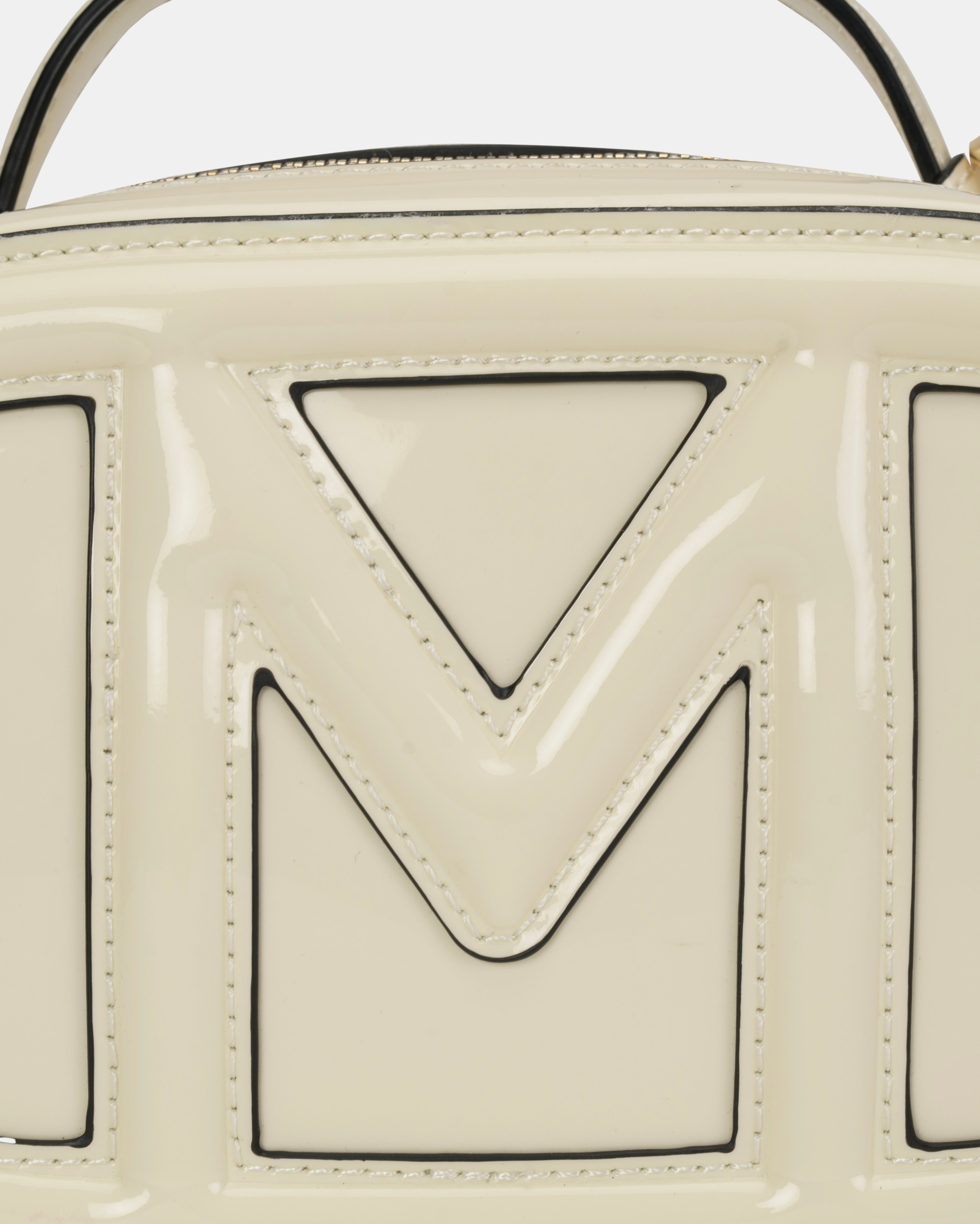 Magnolia Embossed Crossbody Bag White
