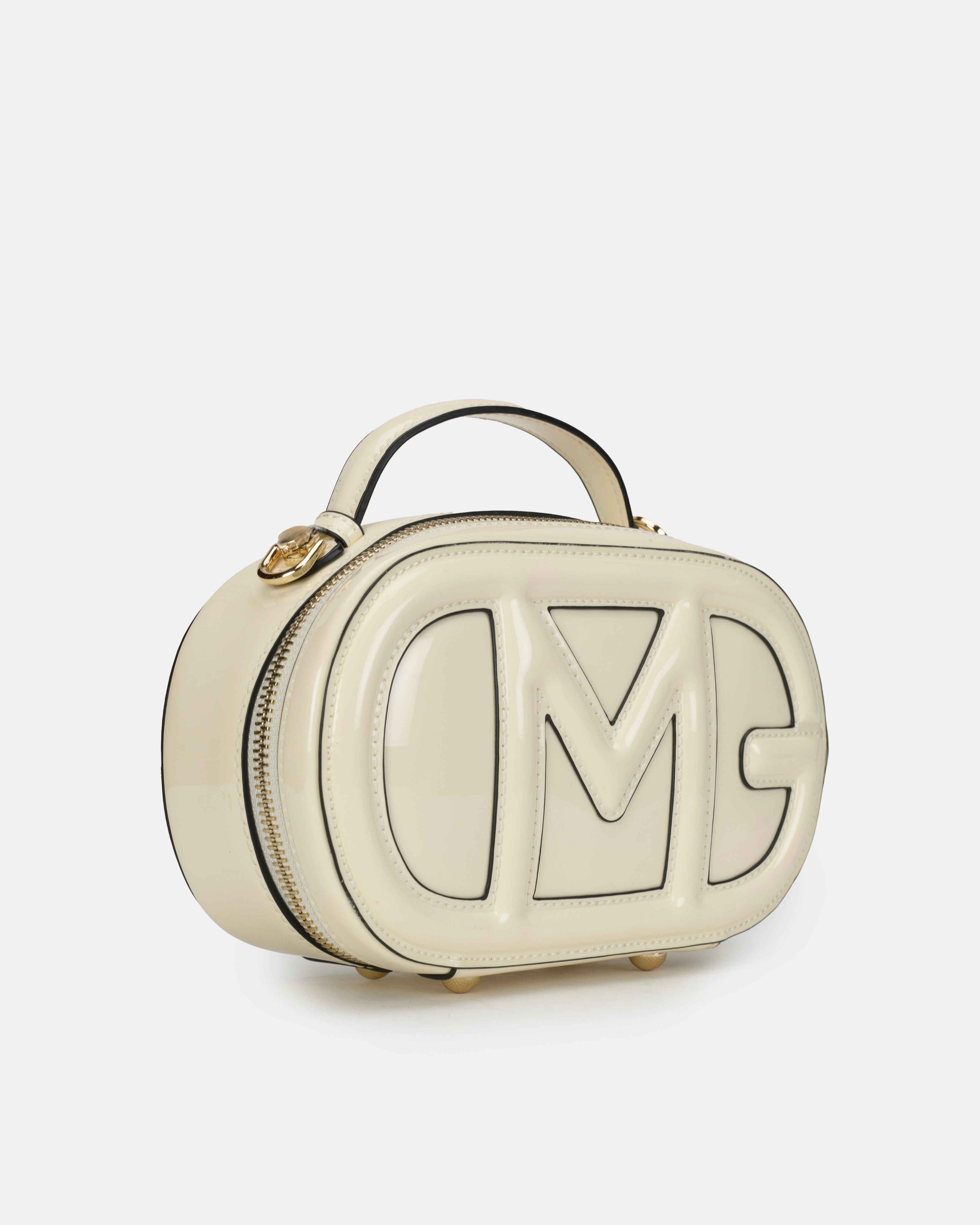 Magnolia Embossed Crossbody Bag White