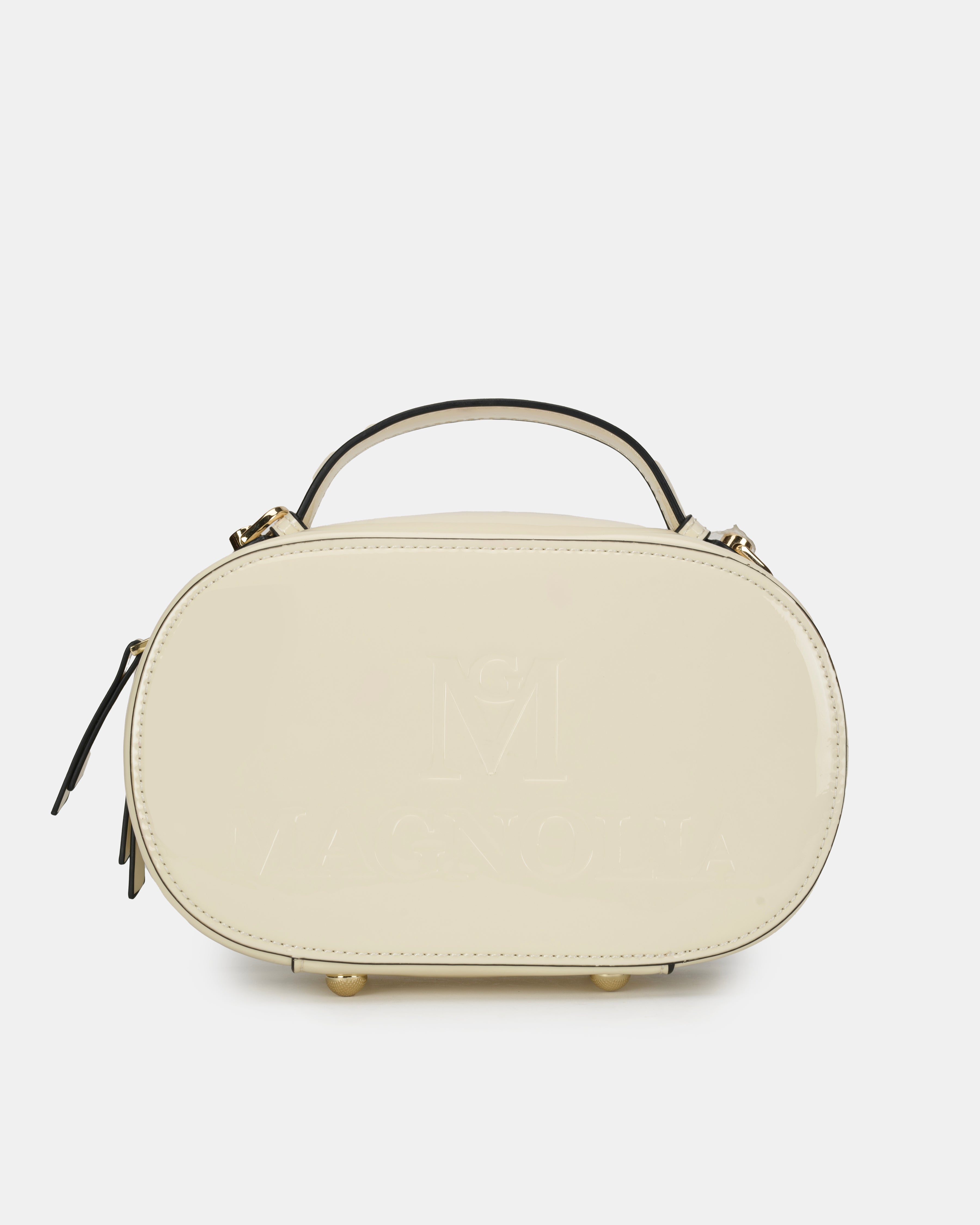 Magnolia Embossed Crossbody Bag White