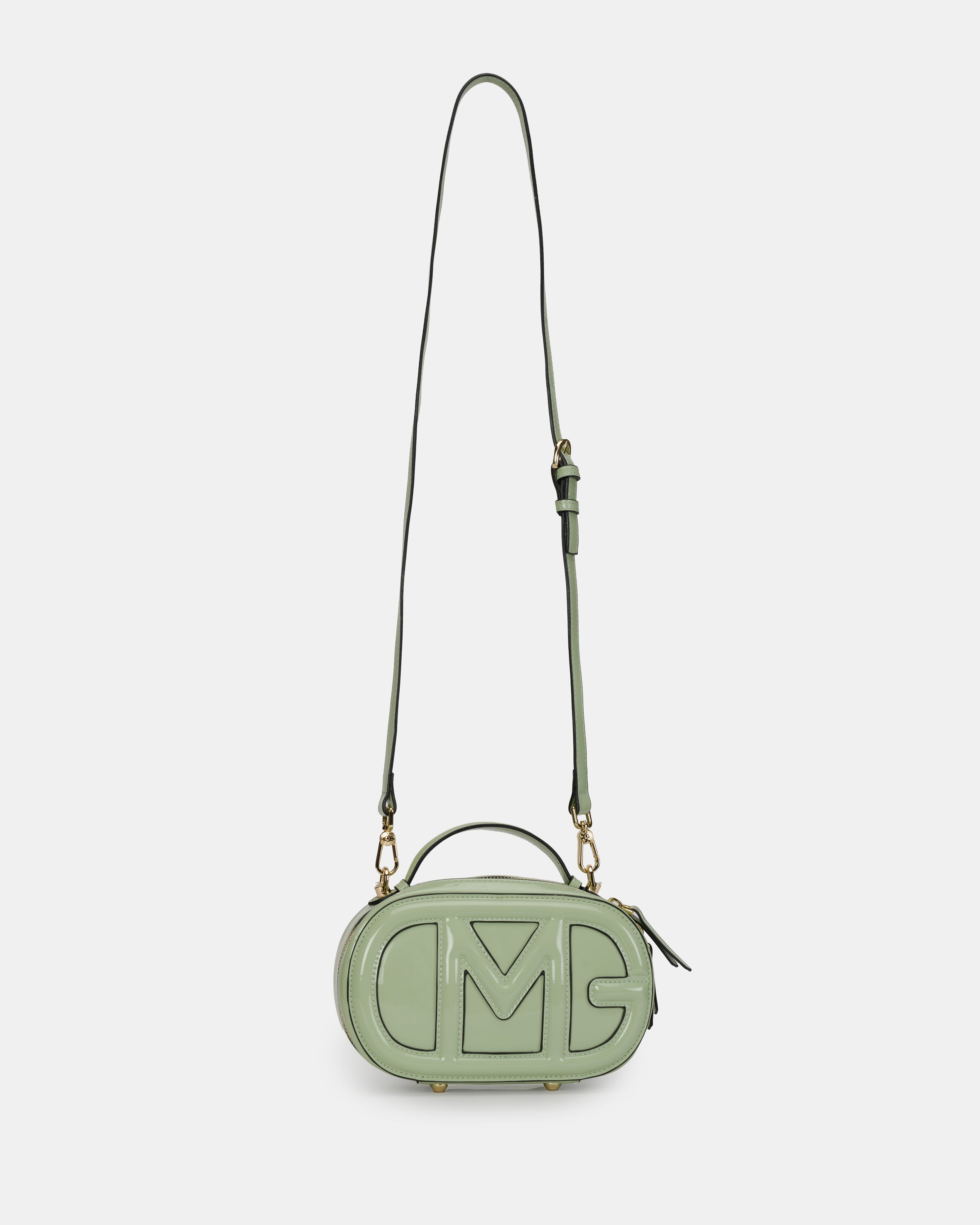 Magnolia Embossed Crossbody Bag Pastel Green