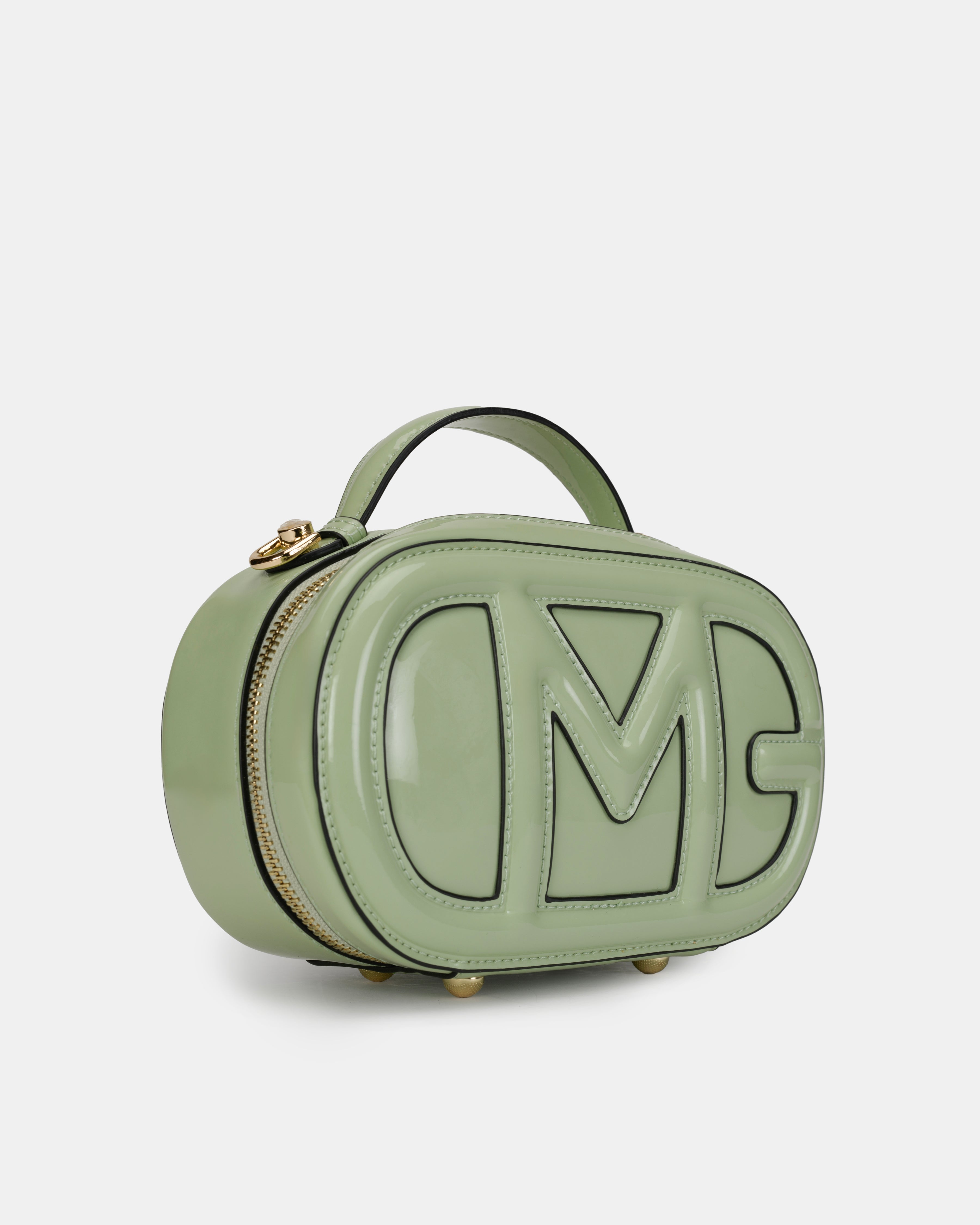 Magnolia Embossed Crossbody Bag Pastel Green