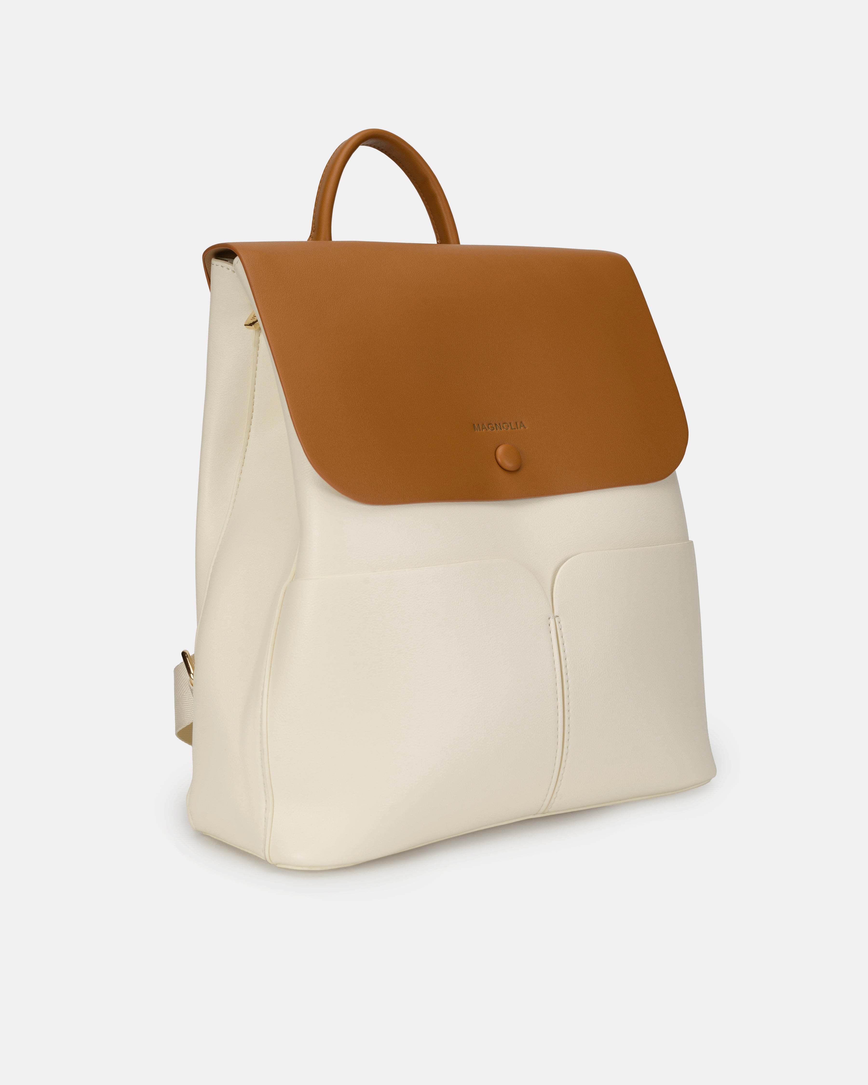 Magnolia Riva Backpack Beige & Tan
