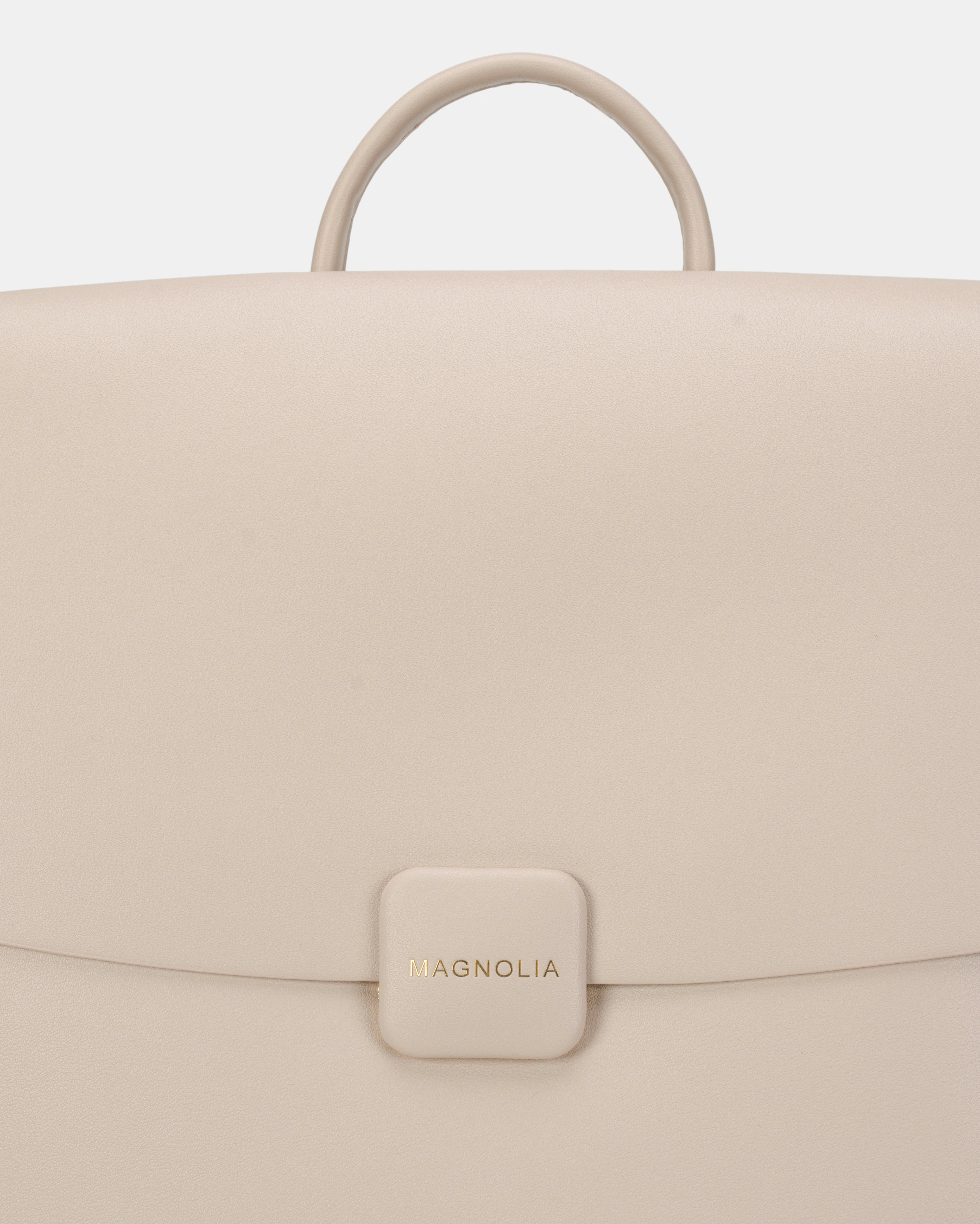 Magnolia Stylish PU Leather Backpack | 3 Compartments | Trendy & Spacious | Women’s Casual & Work Bag