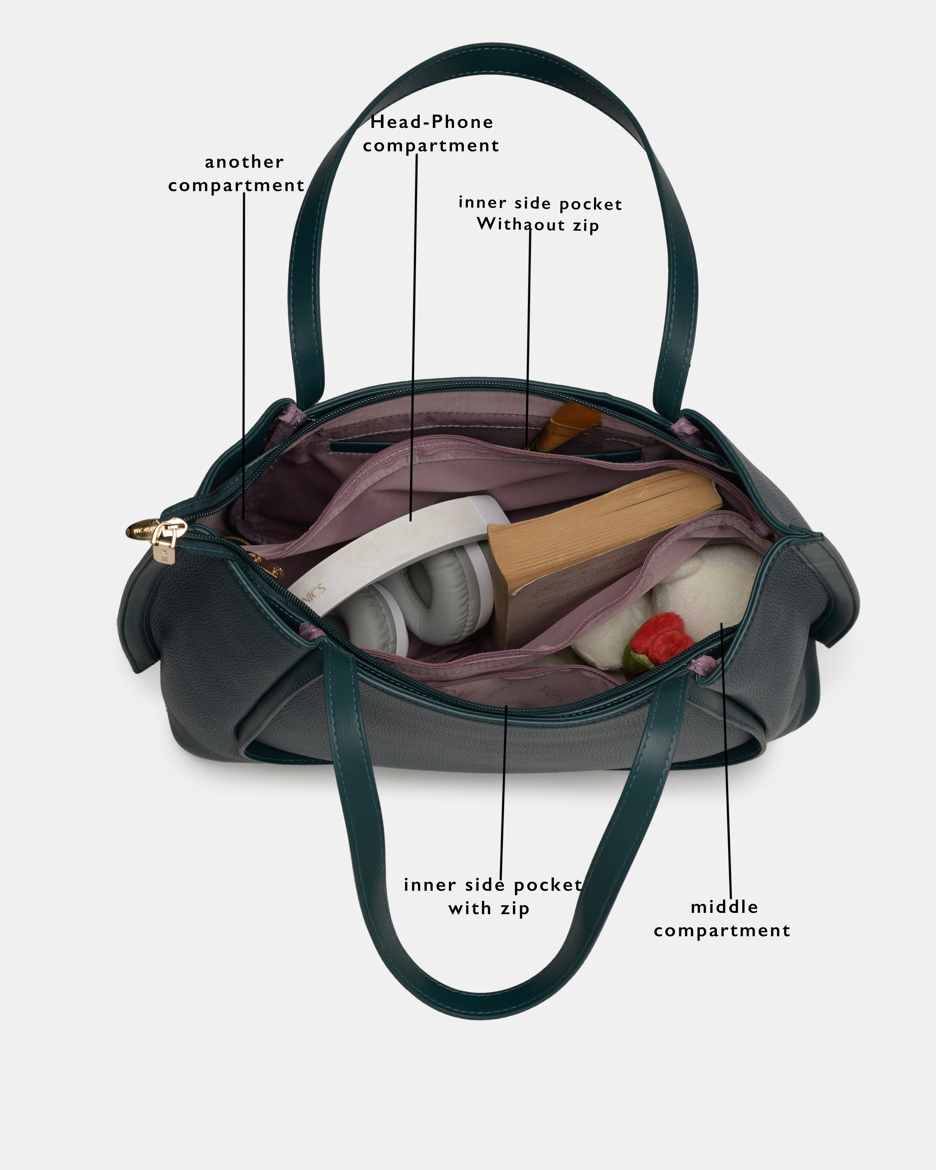 Magnolia Elegant PU Leather Tote Bag | Spacious & Stylish Handbag for Women | Office, Travel & Daily Use