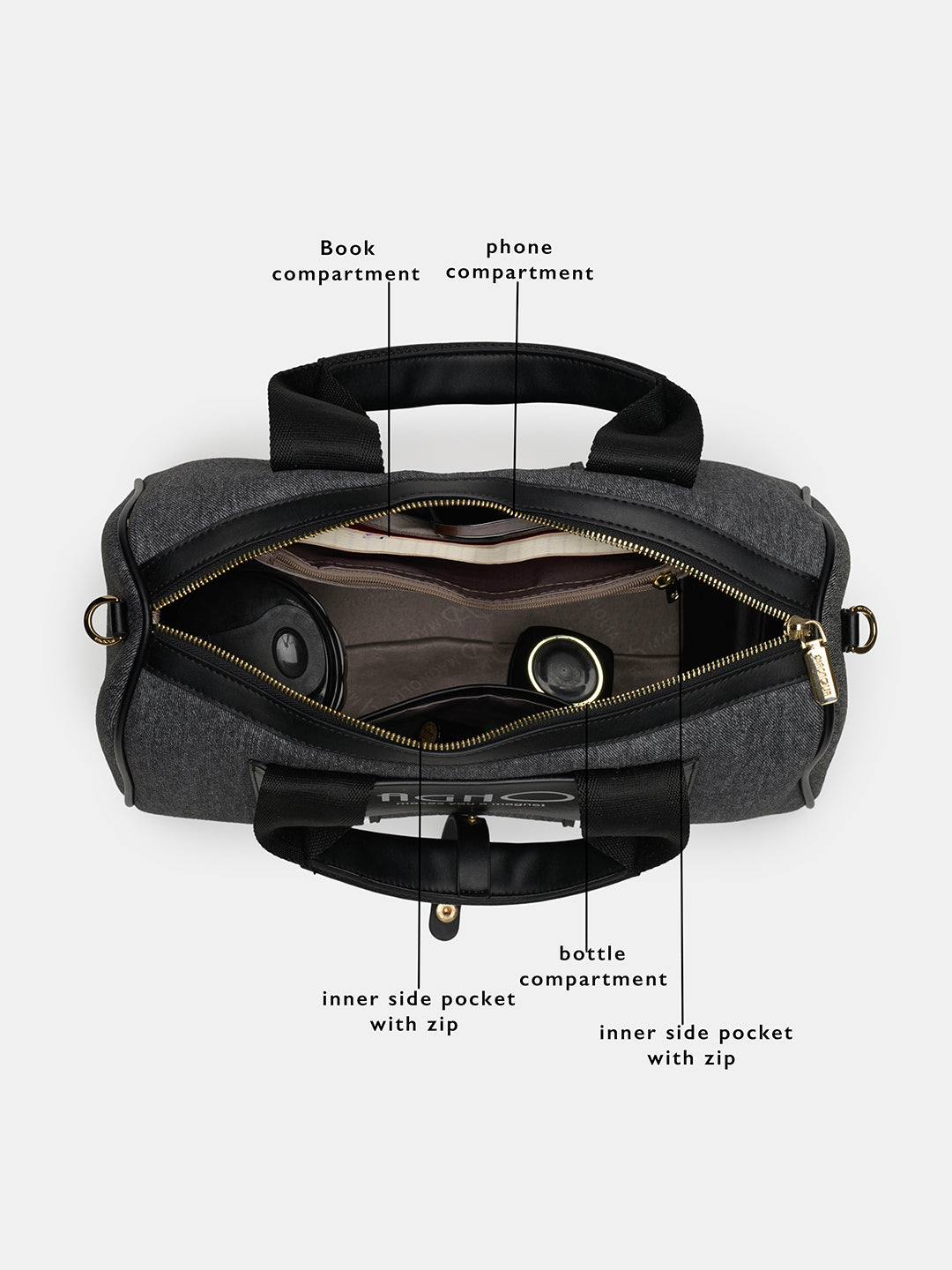 Magnolia Signature Barrel Duffle Black