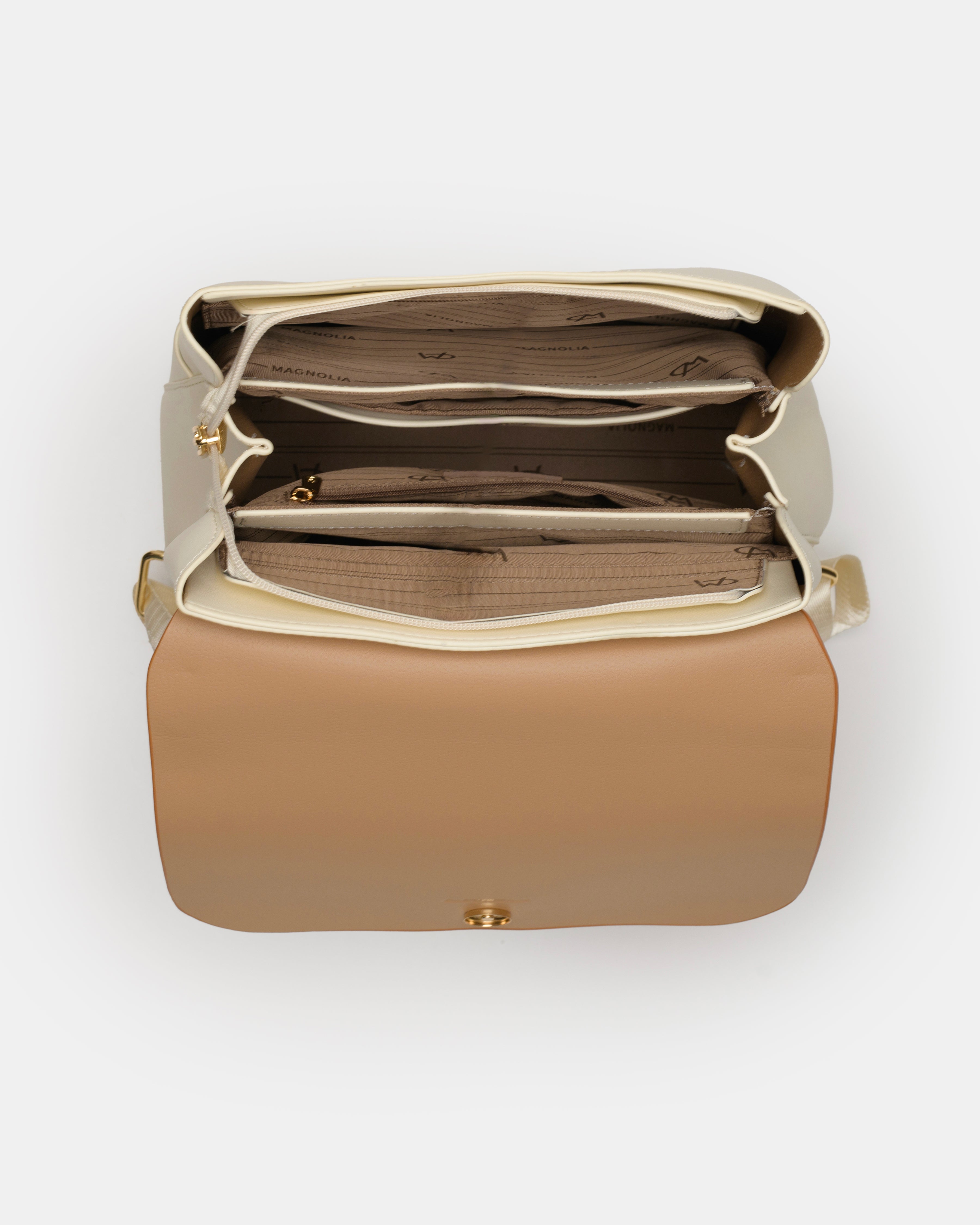 Magnolia Stylish PU Leather Backpack Spacious & Trendy Travel Bag for Women