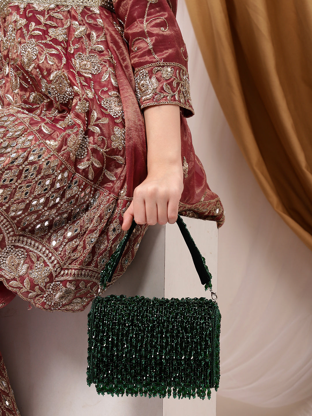 Magnolia Bead Clutch