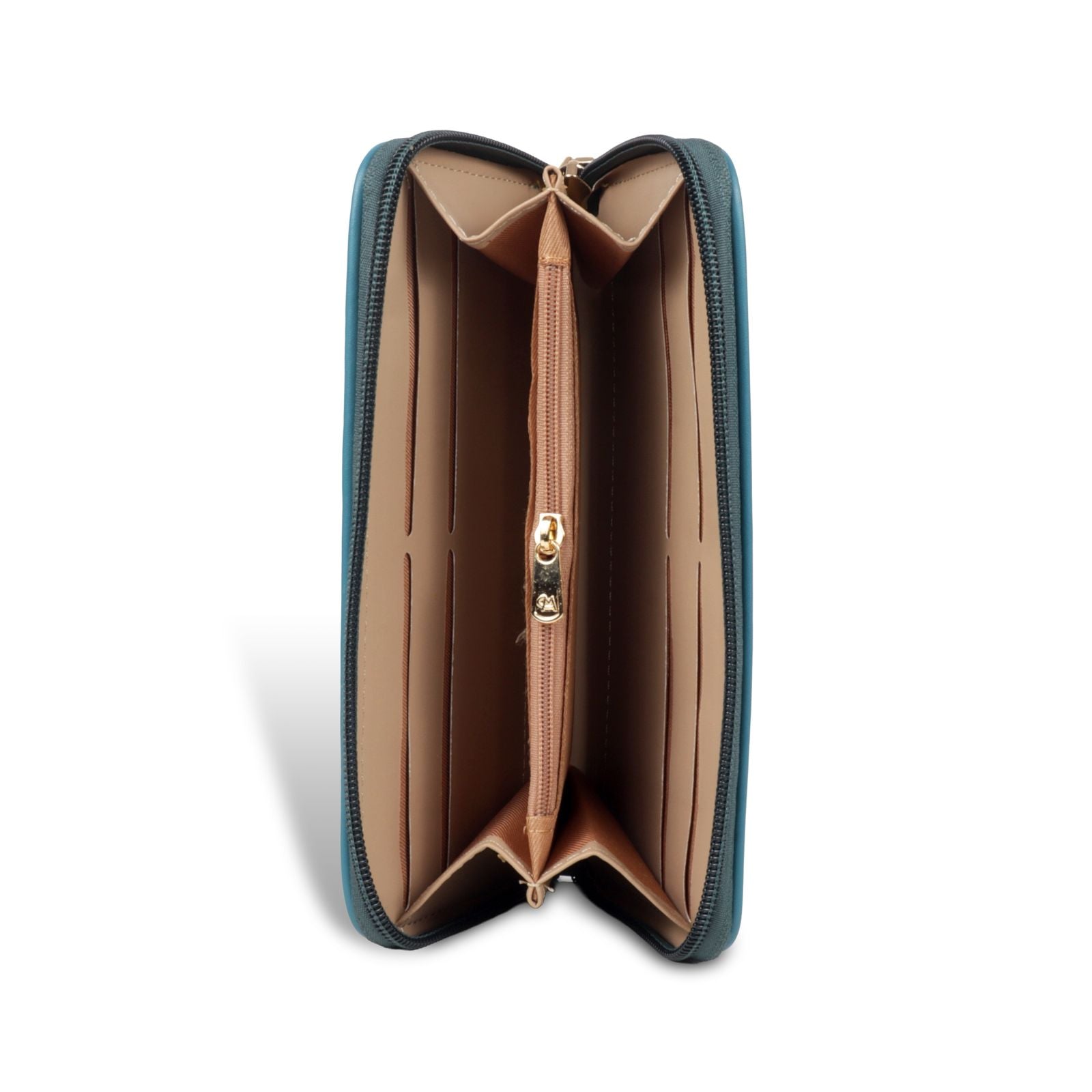 Magnolia Stylish Faux Leather Blue Wallet for Women – Everyday & Formal Use